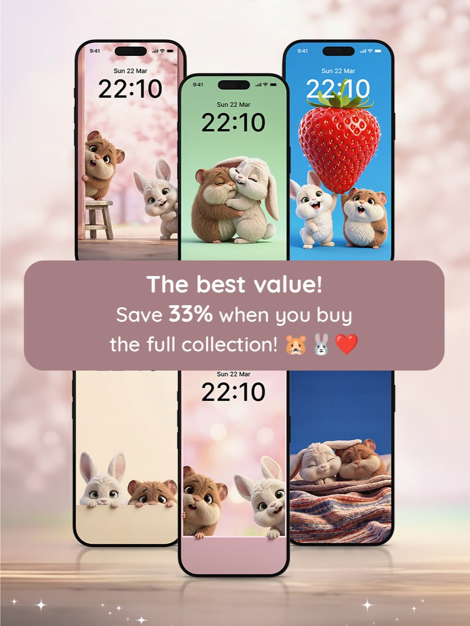The Chewy & Chibbly Wallpaper Collection (6 Wallpapers) product image (2)
