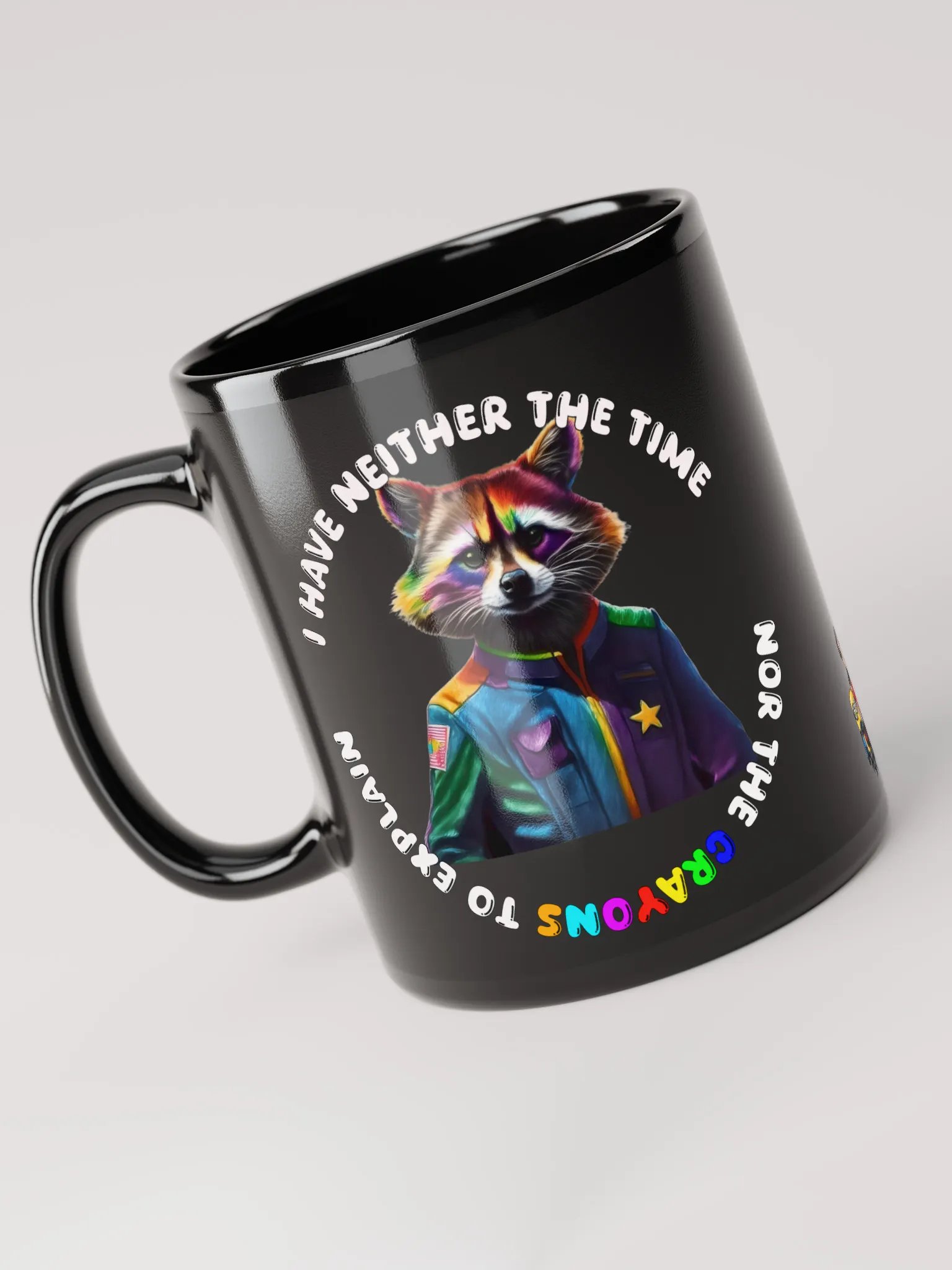 Whimsical Raccoon Space Jacket Mug product image (5)