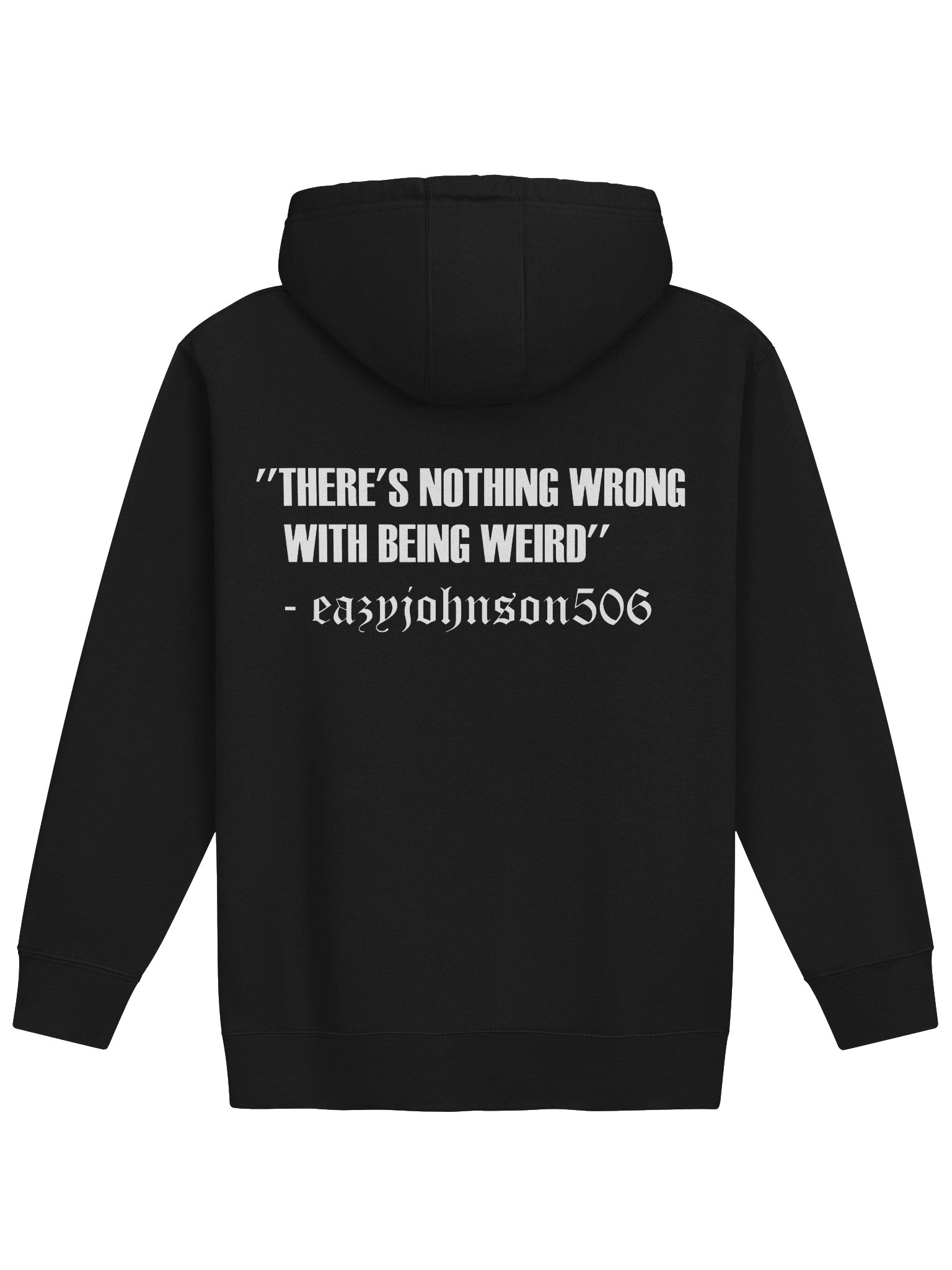 Hoodie with quote BLACK product image (2)
