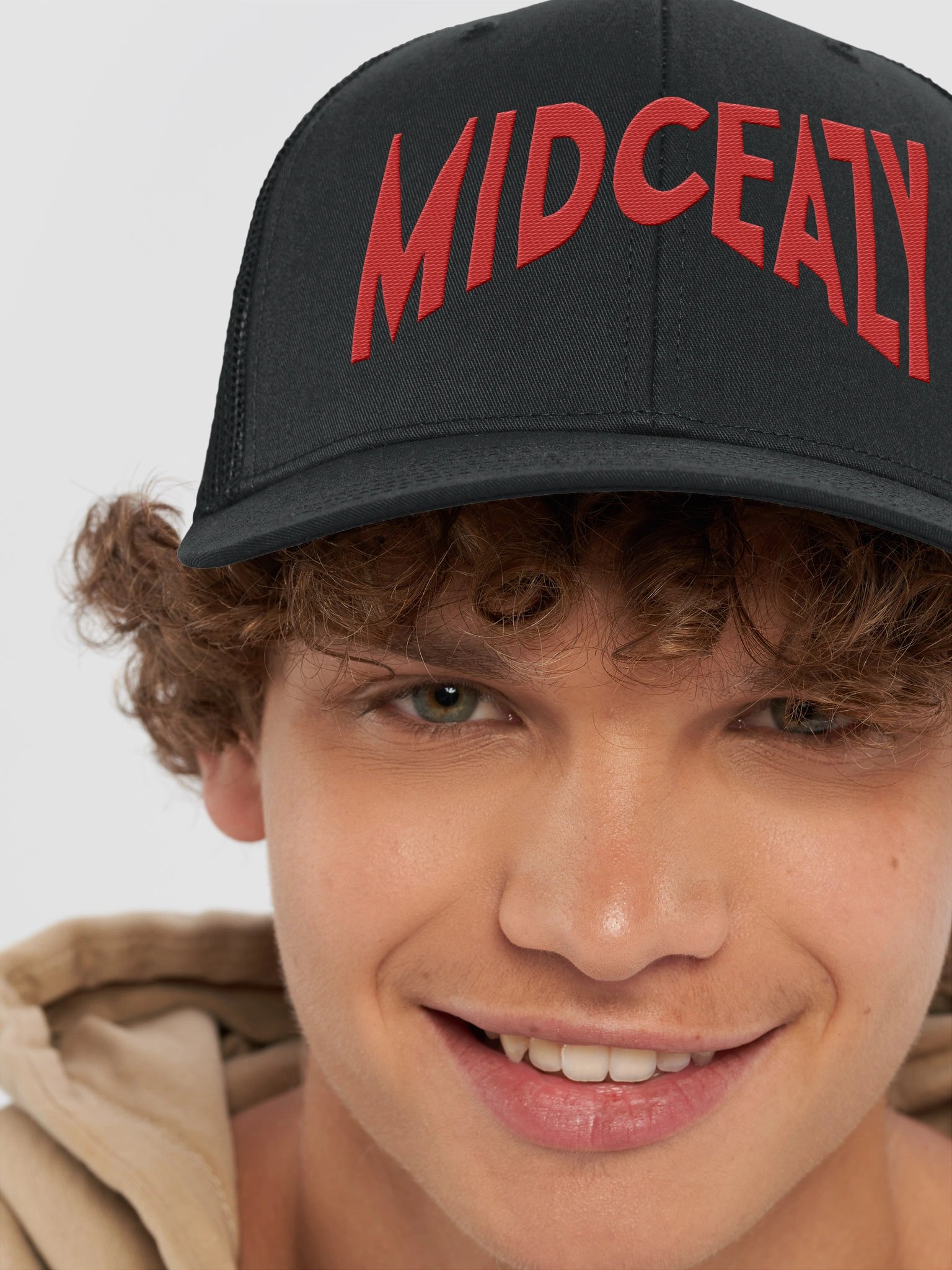 Mid Ceazy Trucker hat - Red Logo product image (6)