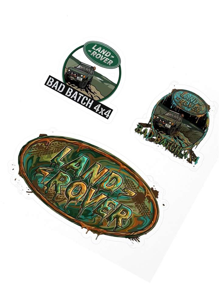 Bad Batch 4x4 Land Rover Kiss Cut Stickers product image (2)