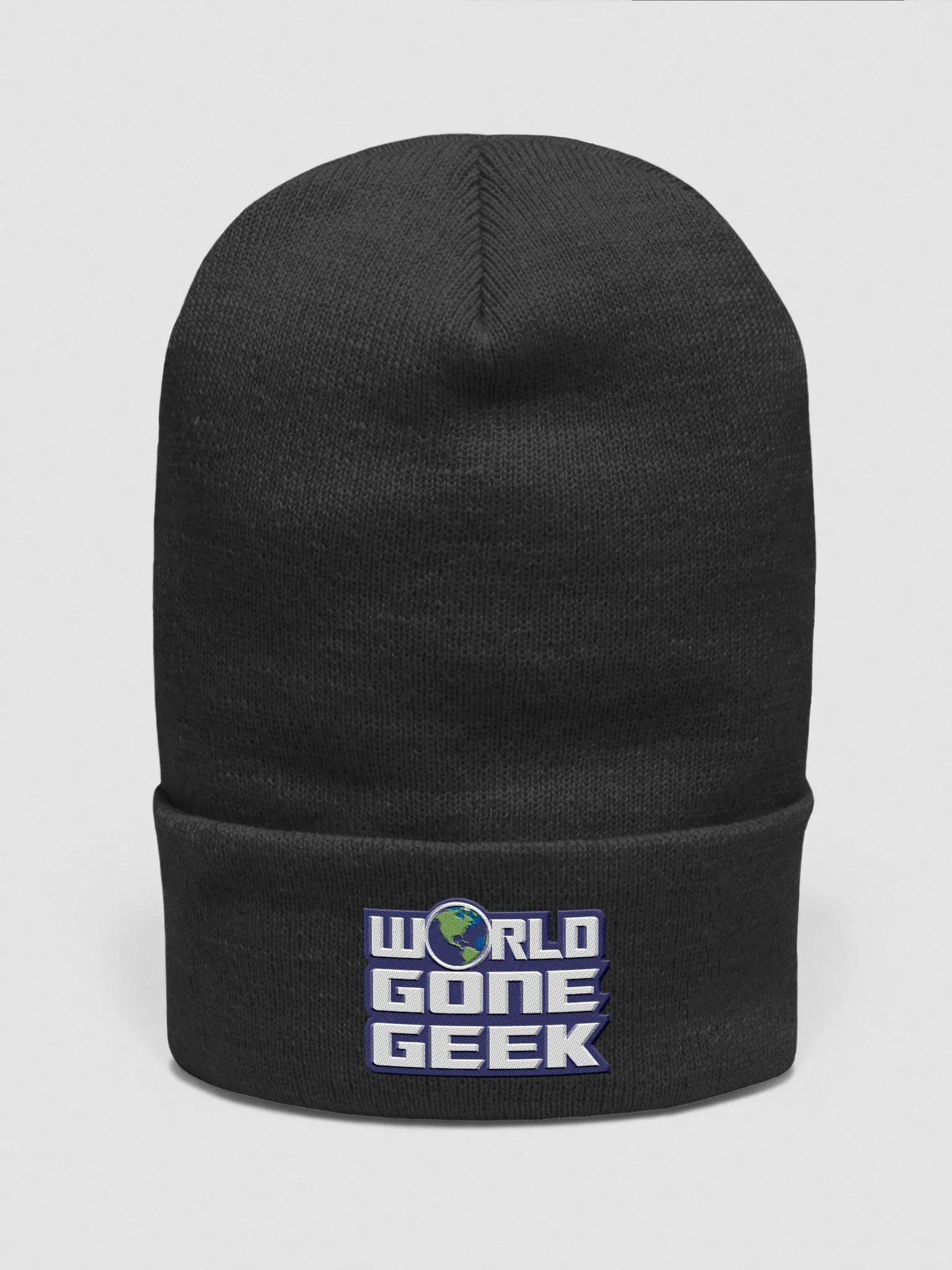 World Gone Geek cuffed beanie product image (1)