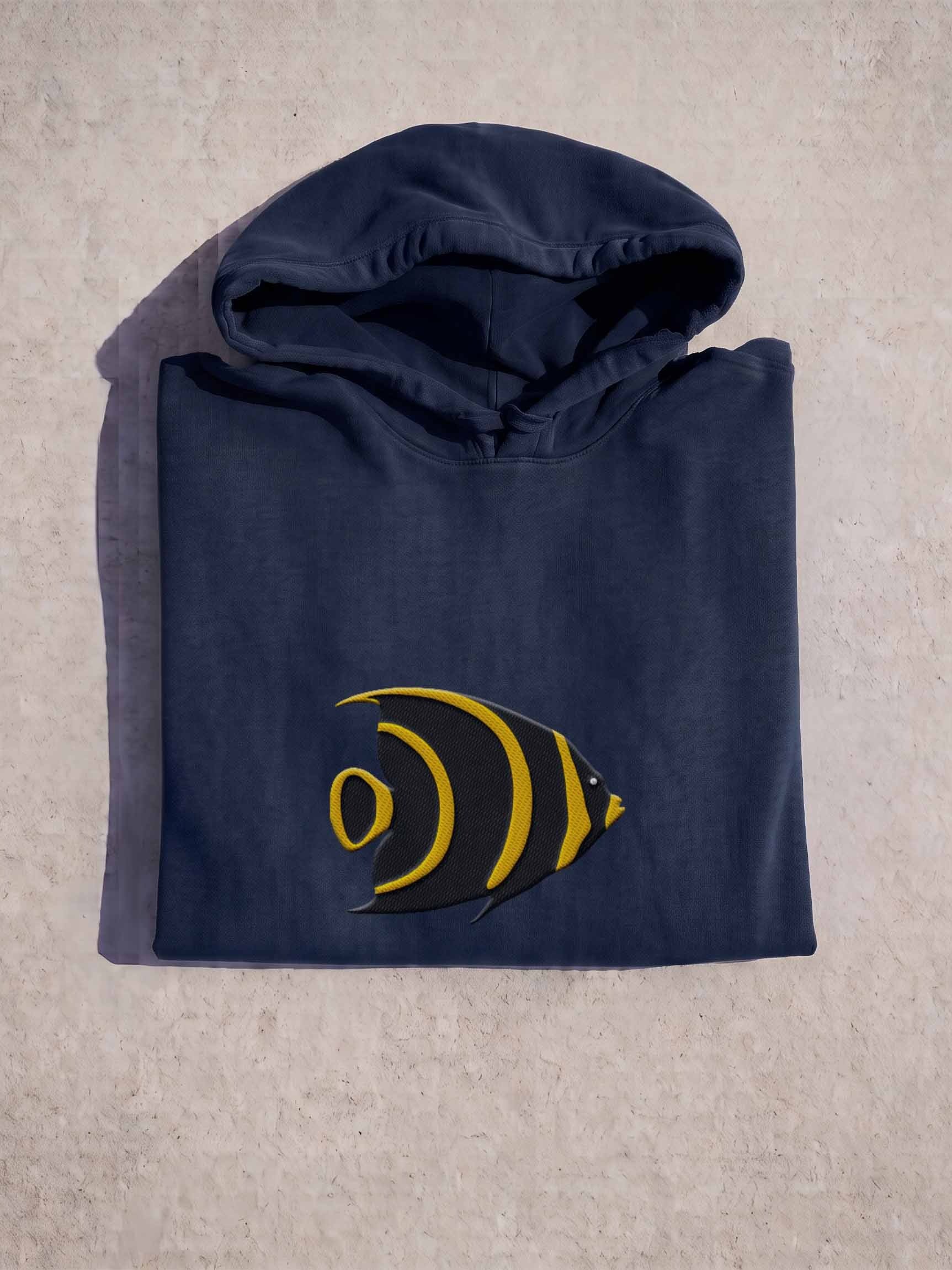 Juvenile French Angelfish Embroidered Premium Hoodie | Saltwater Reef Aquarium Fish & Marine Life Apparel product image (1)