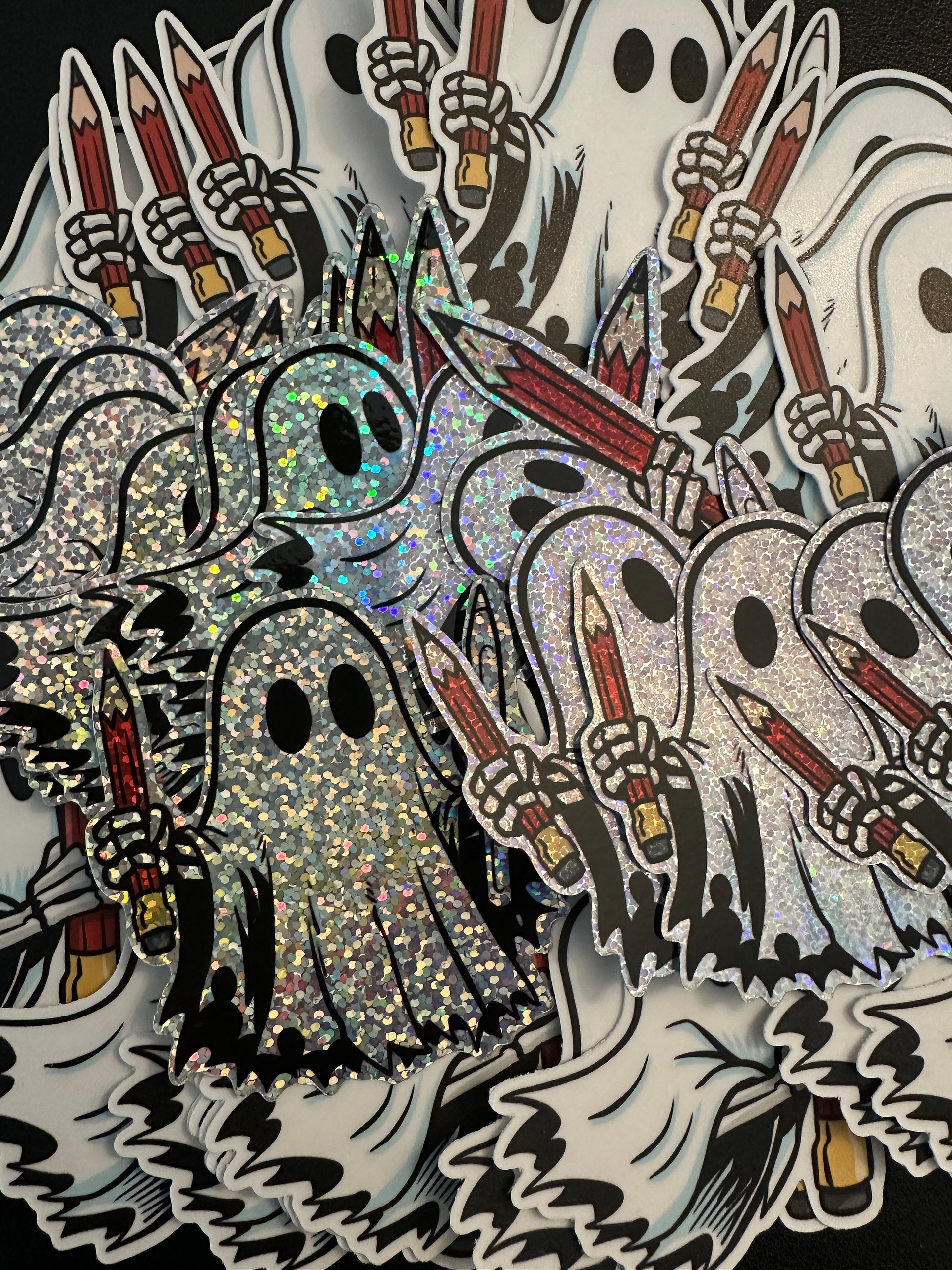 Draw or Die Promptober Ghost Sticker Pack (4 Pack) product image (1)