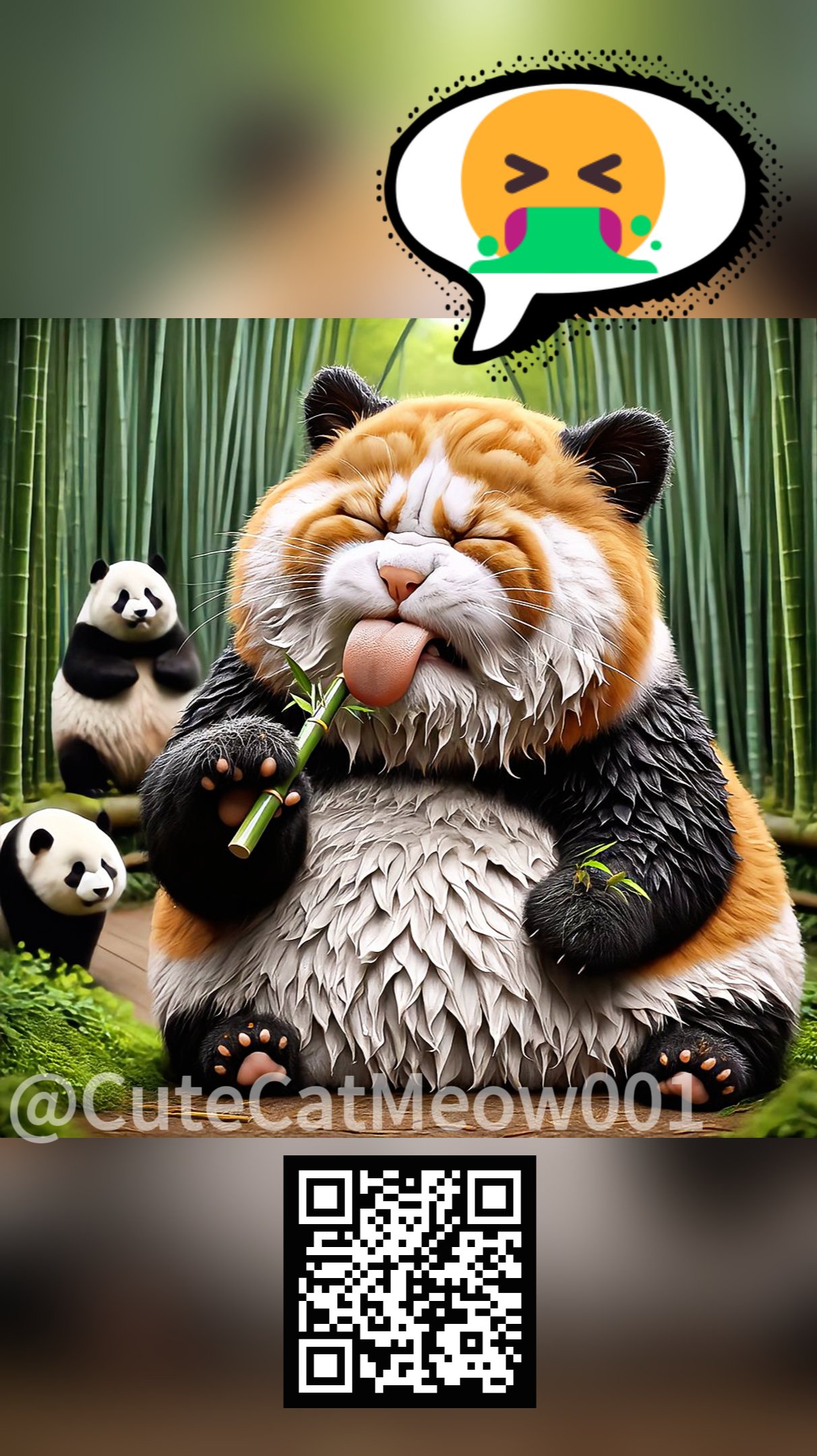 'Cute Not Cat But Panda' White Glossy Mug🐱🐼😄 product image (5)