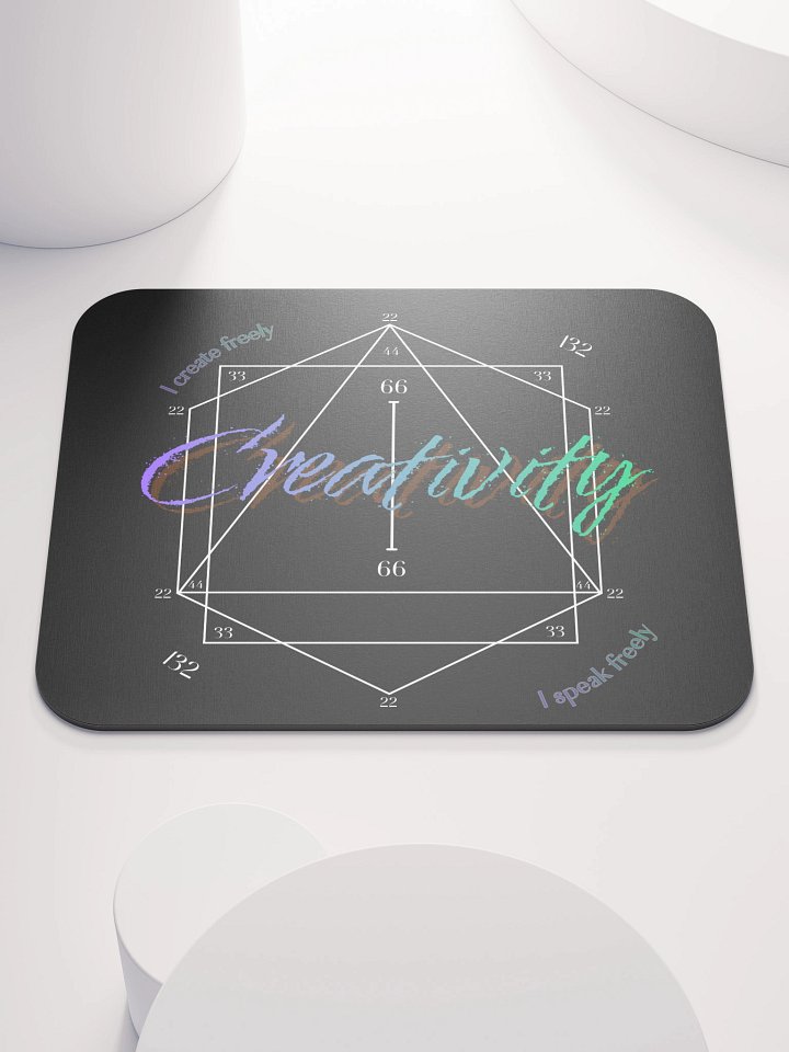 Creativity 132 Vibrational Mousepad (purple to green)-Black product image (1)