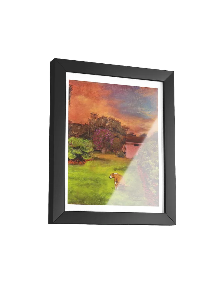 A Not So Private Sunset (Oil Painting) | Framed Matte Print product image (6)