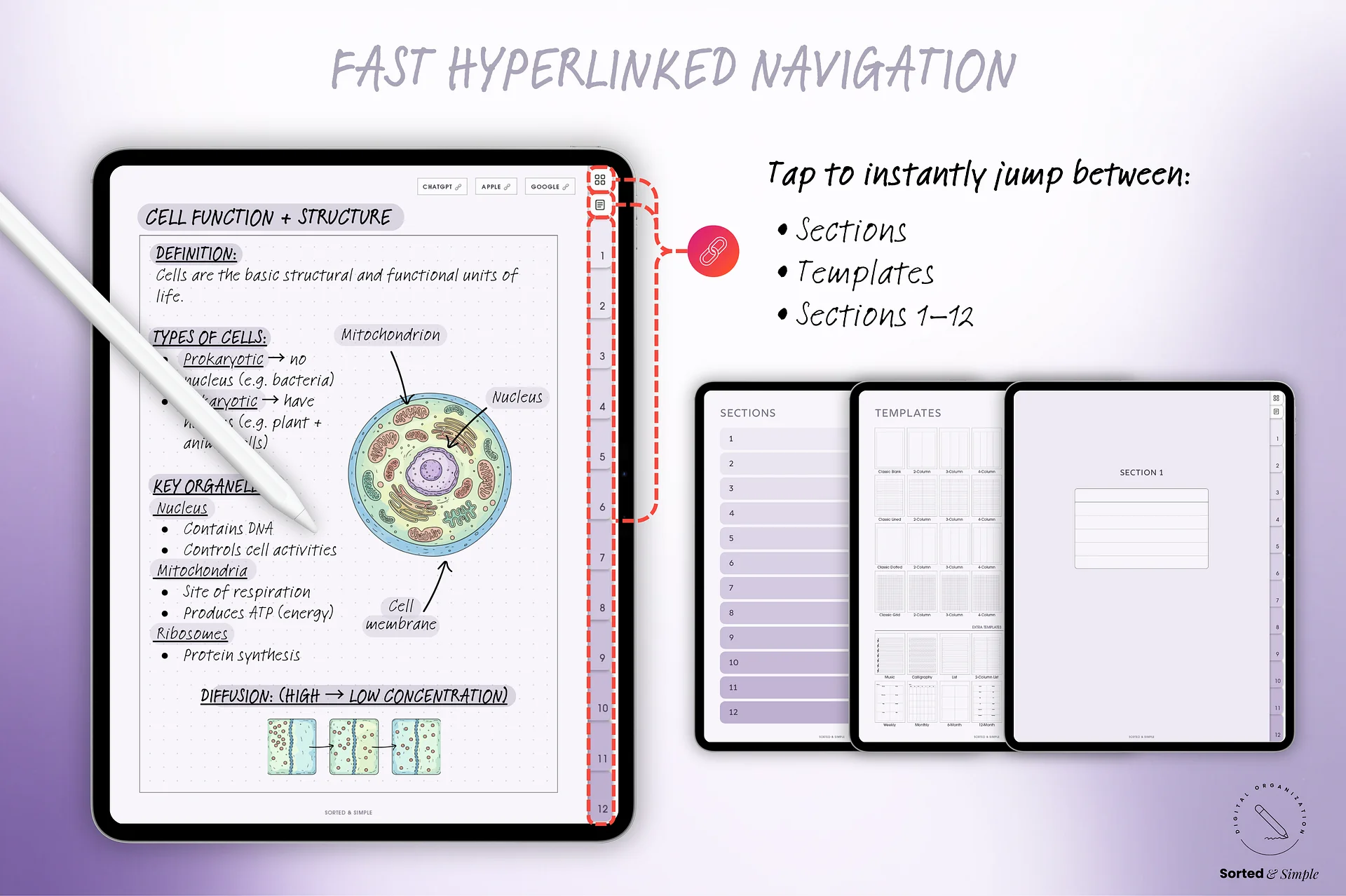 Smart Digital Notebook - Lavender Purple product image (3)
