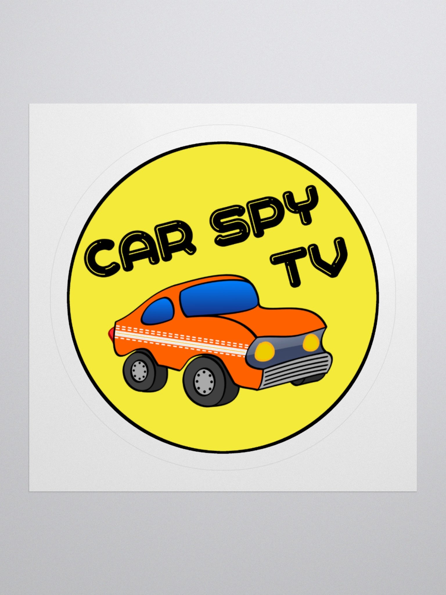 Sticky Sticker: CarSpyTV Logo product image (1)