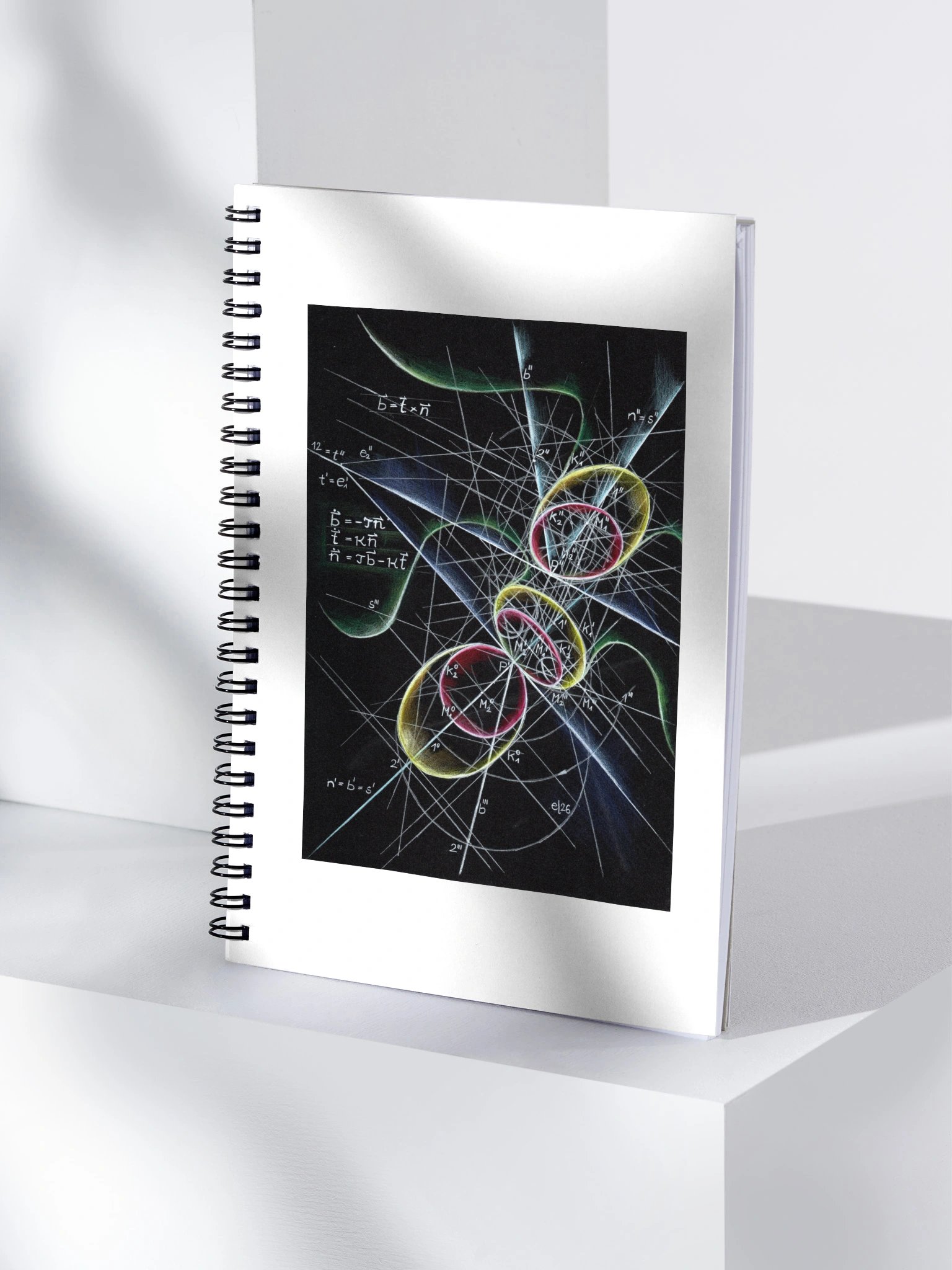 Geometric Physics Art Notebook 7: Osculating Circles and Diamond Cubic product image (1)