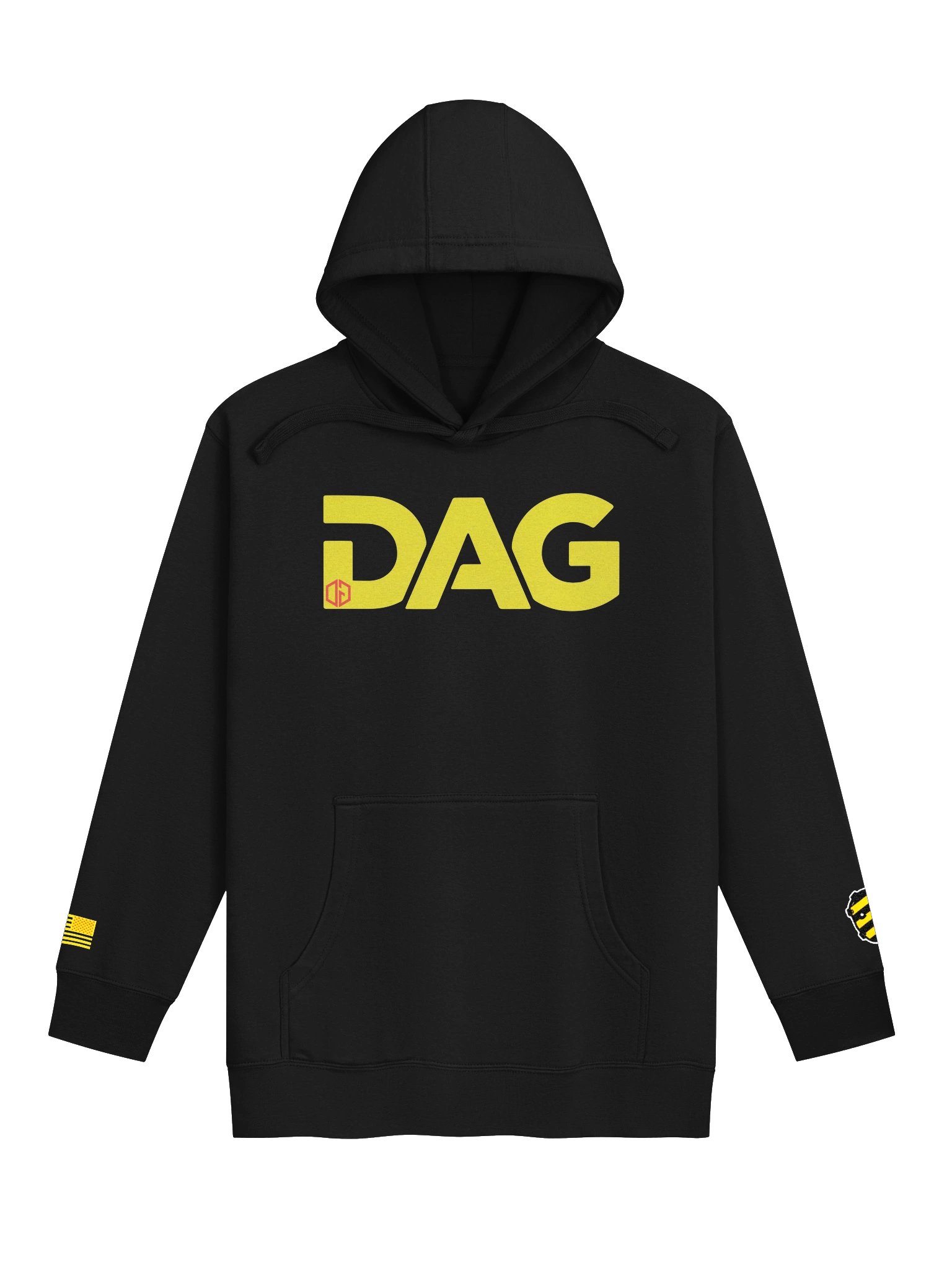 OG DAG Hoodie Red on Yellow product image (2)