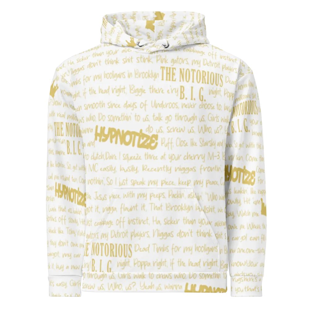 Hypnotize - The Notorious B.I.G. - WHITE w/GOLD - Unisex Hoodie product image (2)