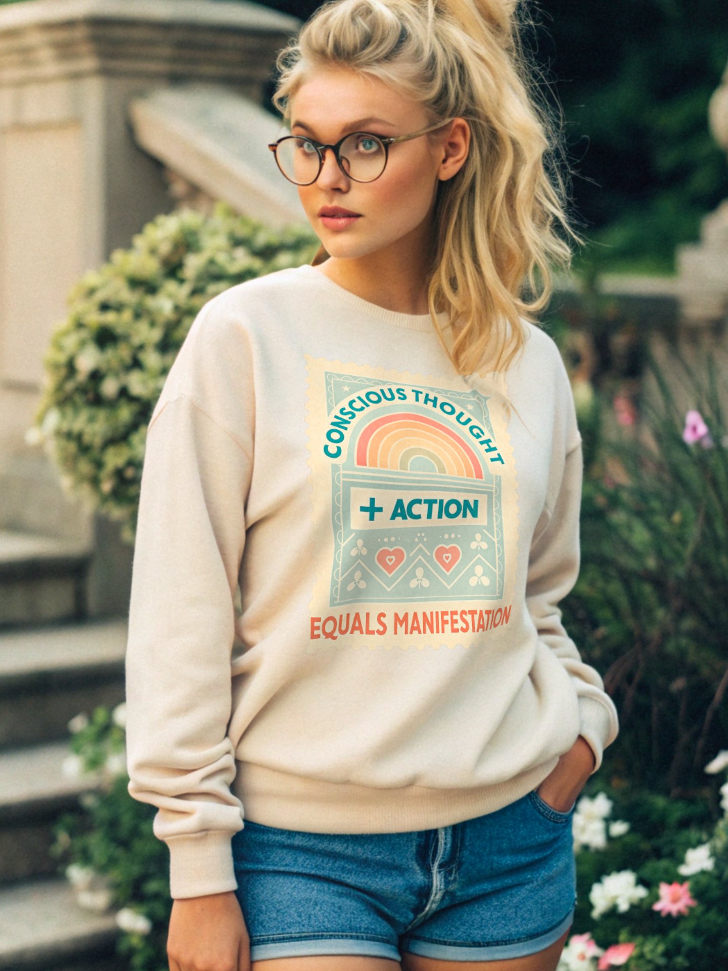 Manifestation Vibes Crewneck Sweatshirt product image (1)