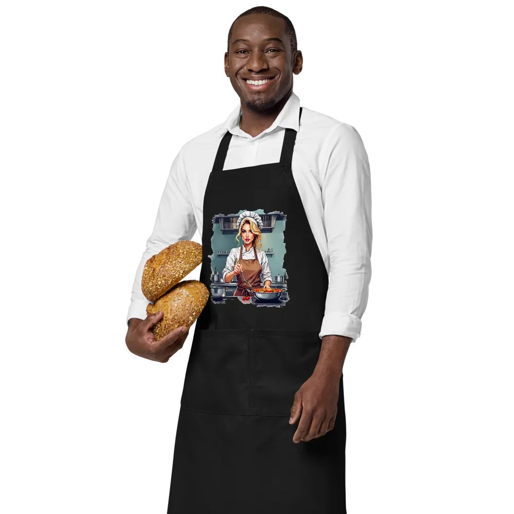 UntamedChef's Organic Cotton Apron: The Ultimate Kitchen Superhero Gear product image (6)