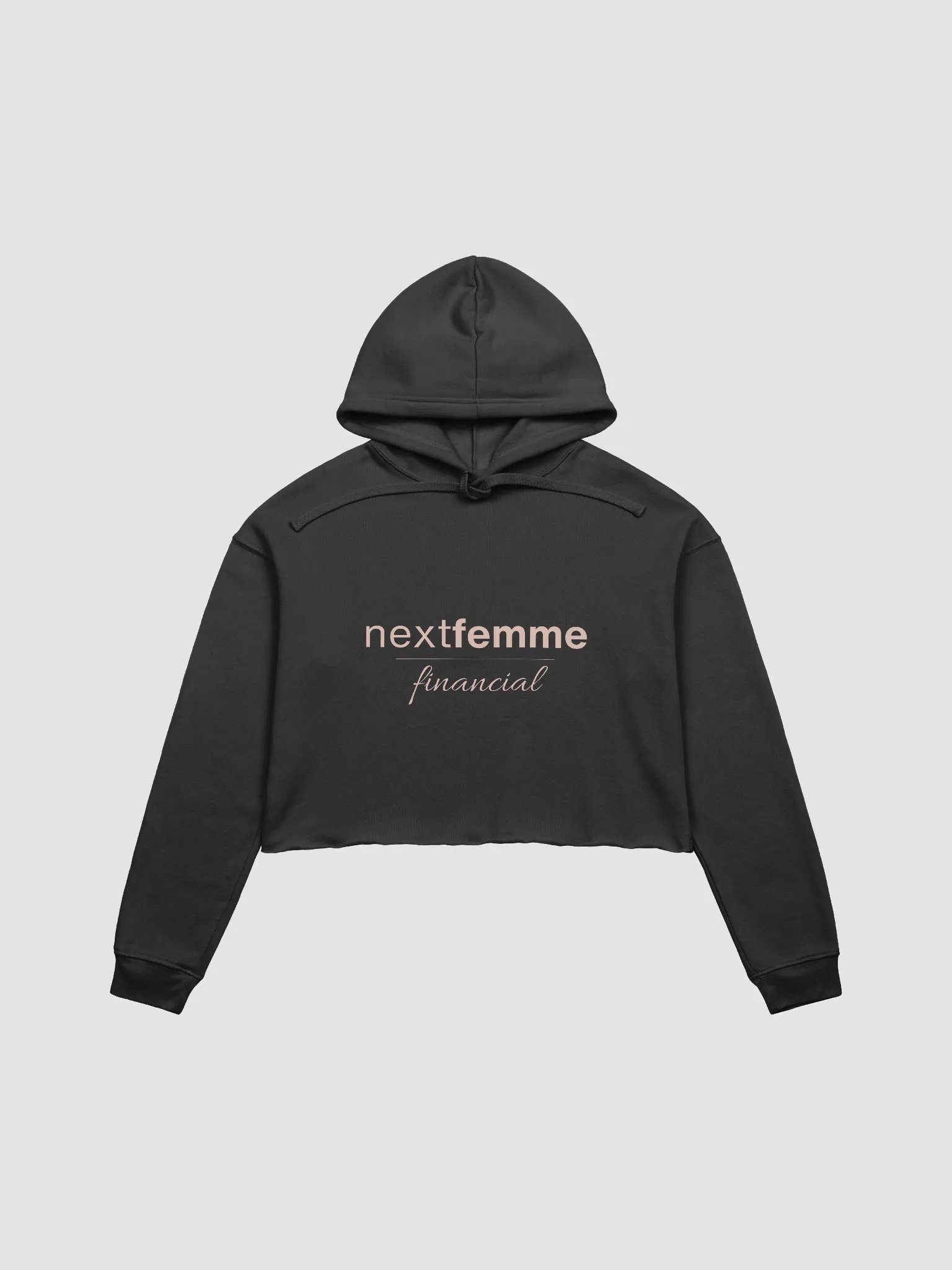 Cozy Crop Hoodie with Pink Logotype product image (1)