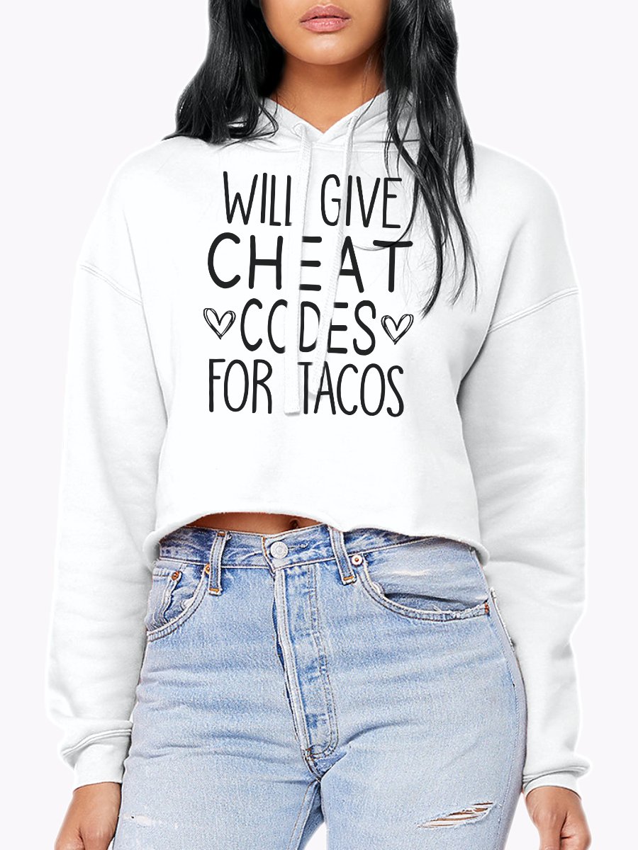 Codes & Tacos - Cropped Hoodie product image (1)