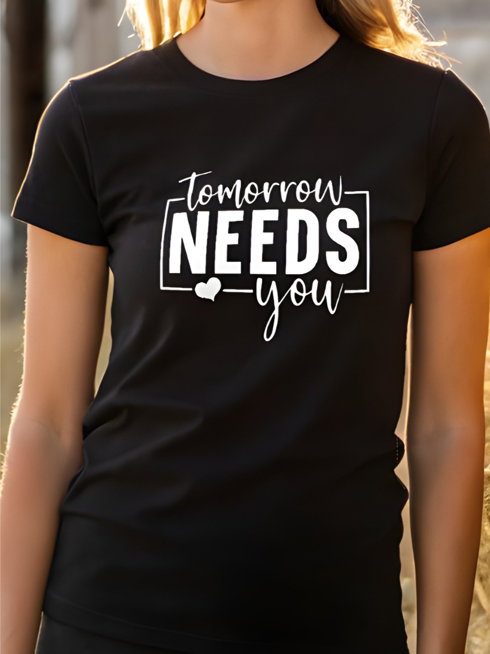 Tomorrow Needs You - Women's Black T-Shirt product image (1)