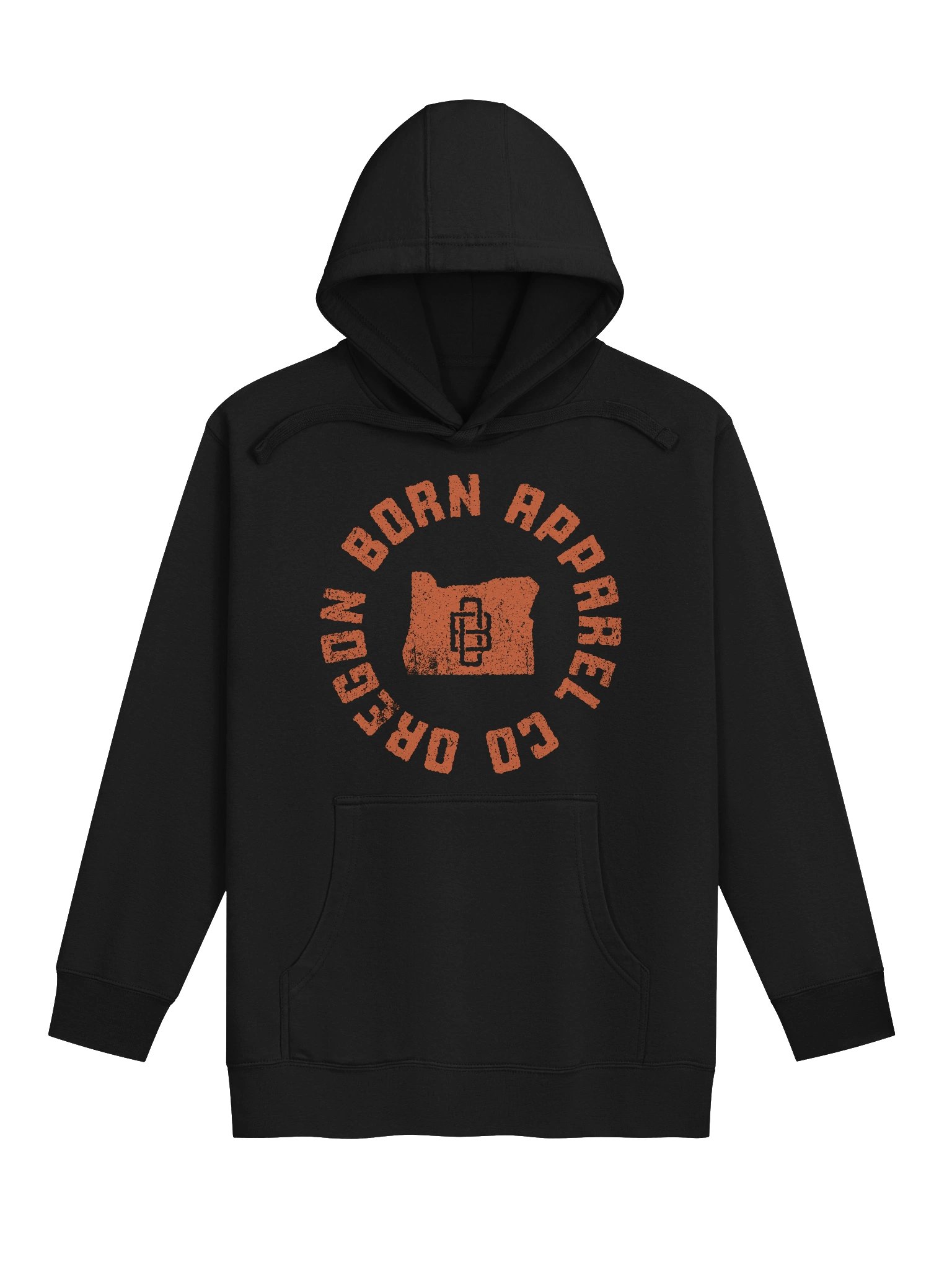 Oregon Born Apparel Co. Stamp Logo Full Chest Hoodie product image (1)
