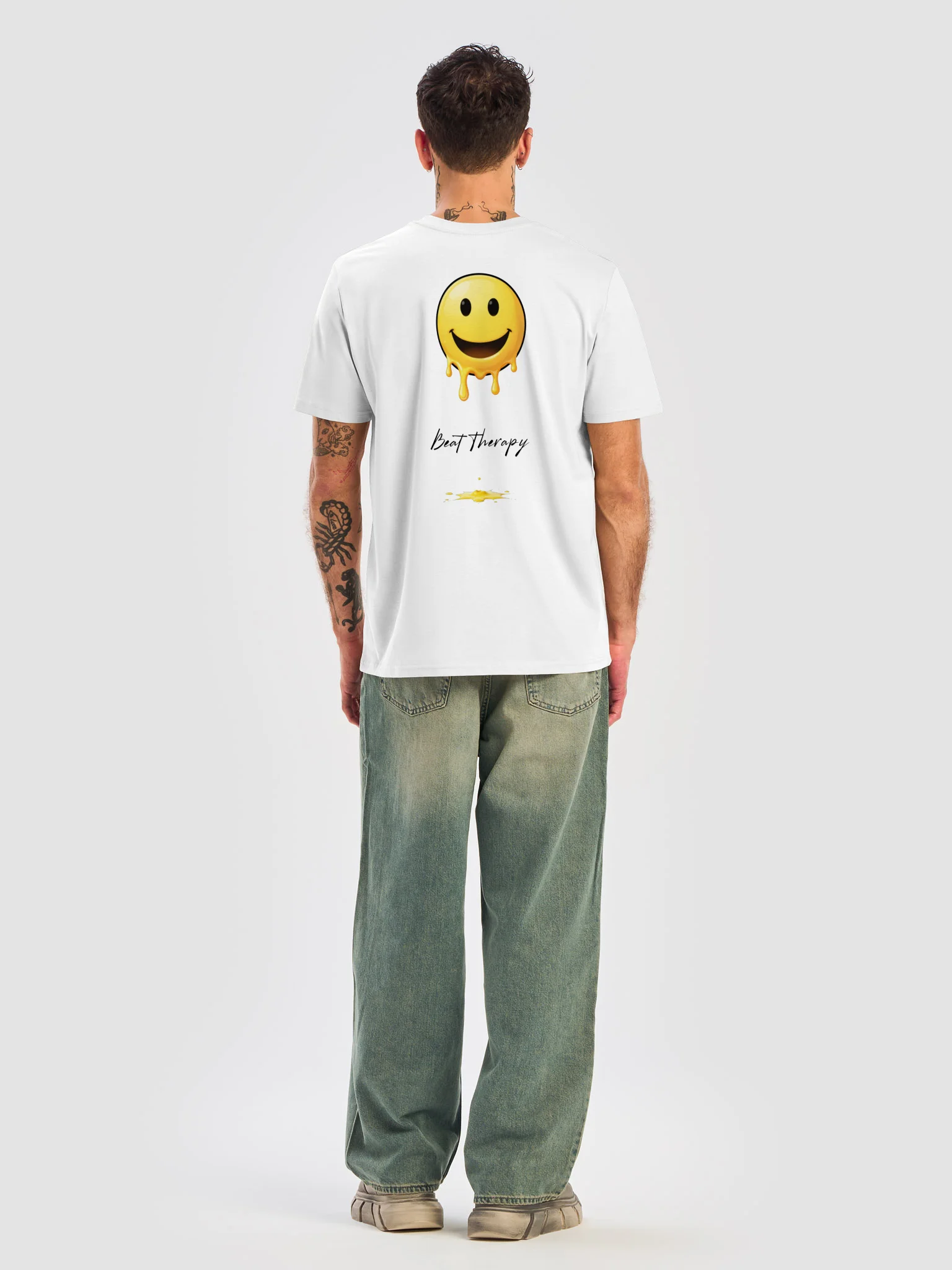 Beat Therapy Smiley Black Tee product image (2)