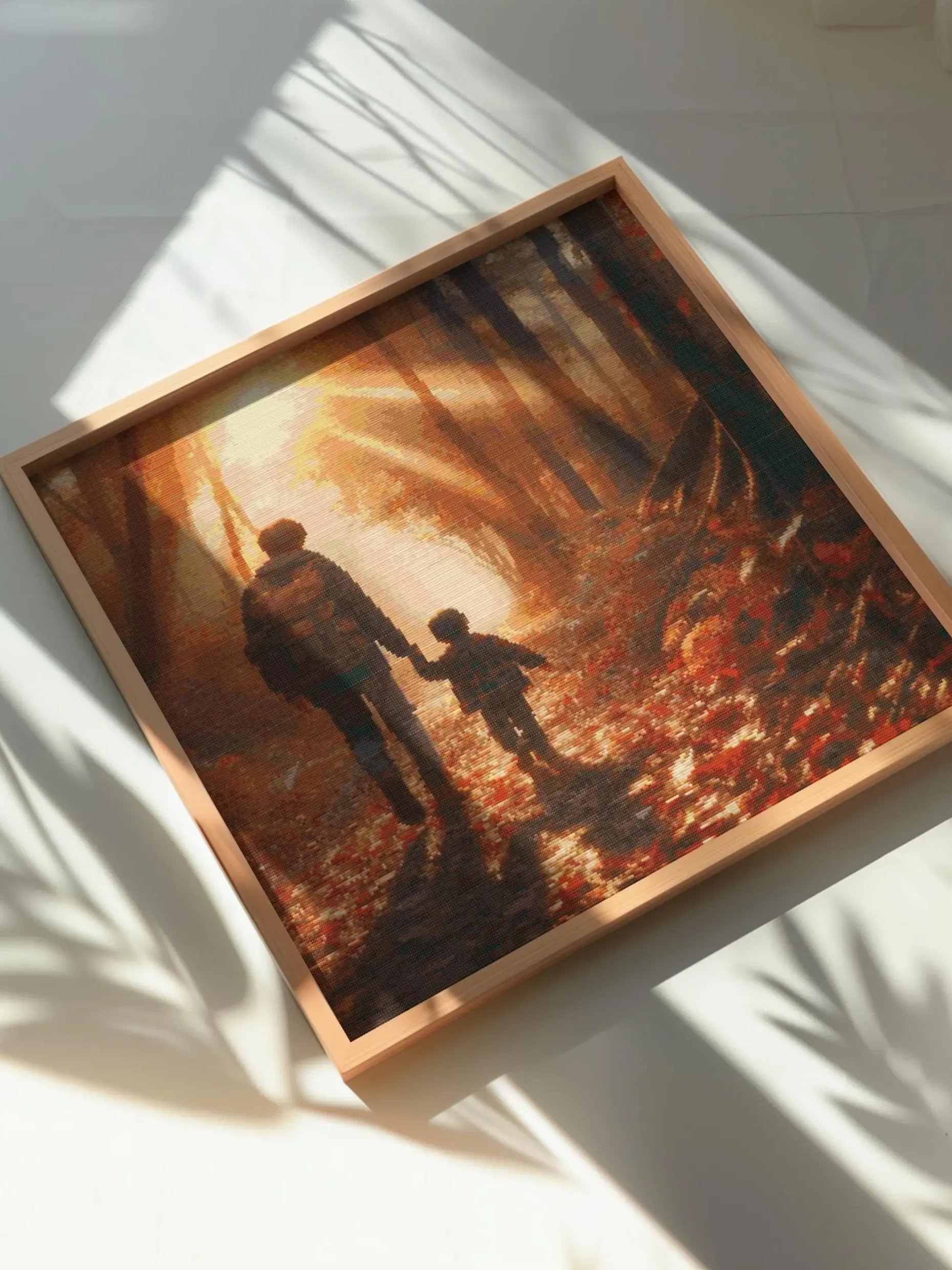 Fathers Walk Cross Stitch Pattern product image (5)