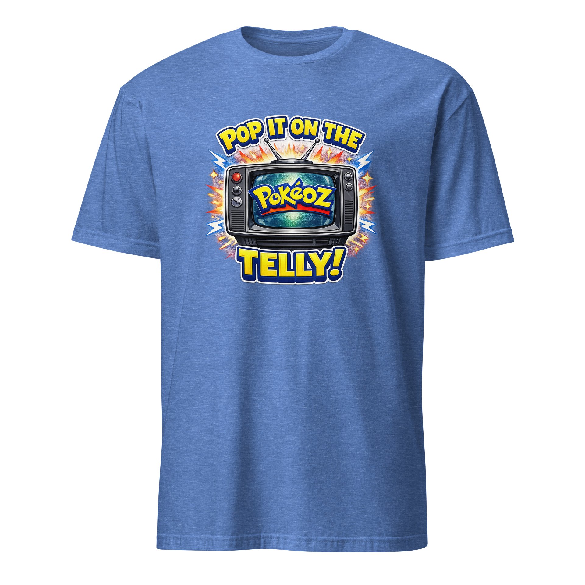 Pop it on the telly basic blue tee product image (1)
