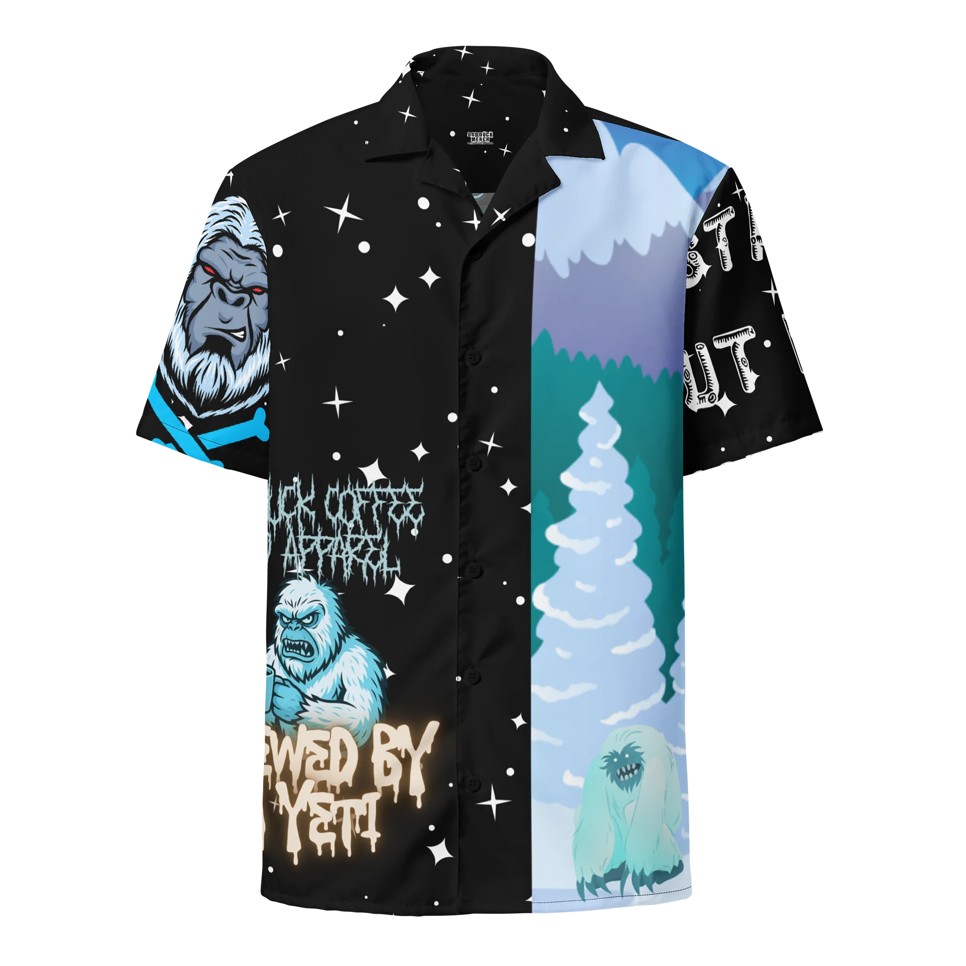 Killed by a Yeti Brewed by a Yeti Hawaiian Shirt product image (1)