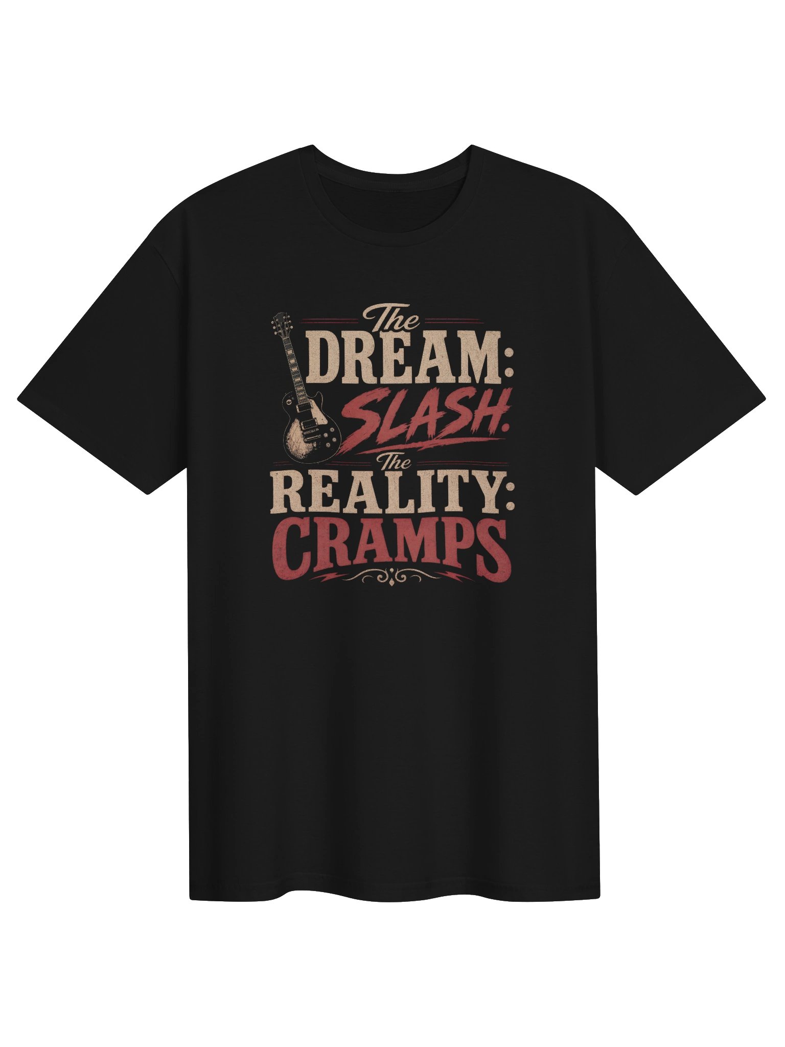 The Dream: Slash. The Reality: Cramps - guitar t-shirt | guitar t-shirts product image (2)