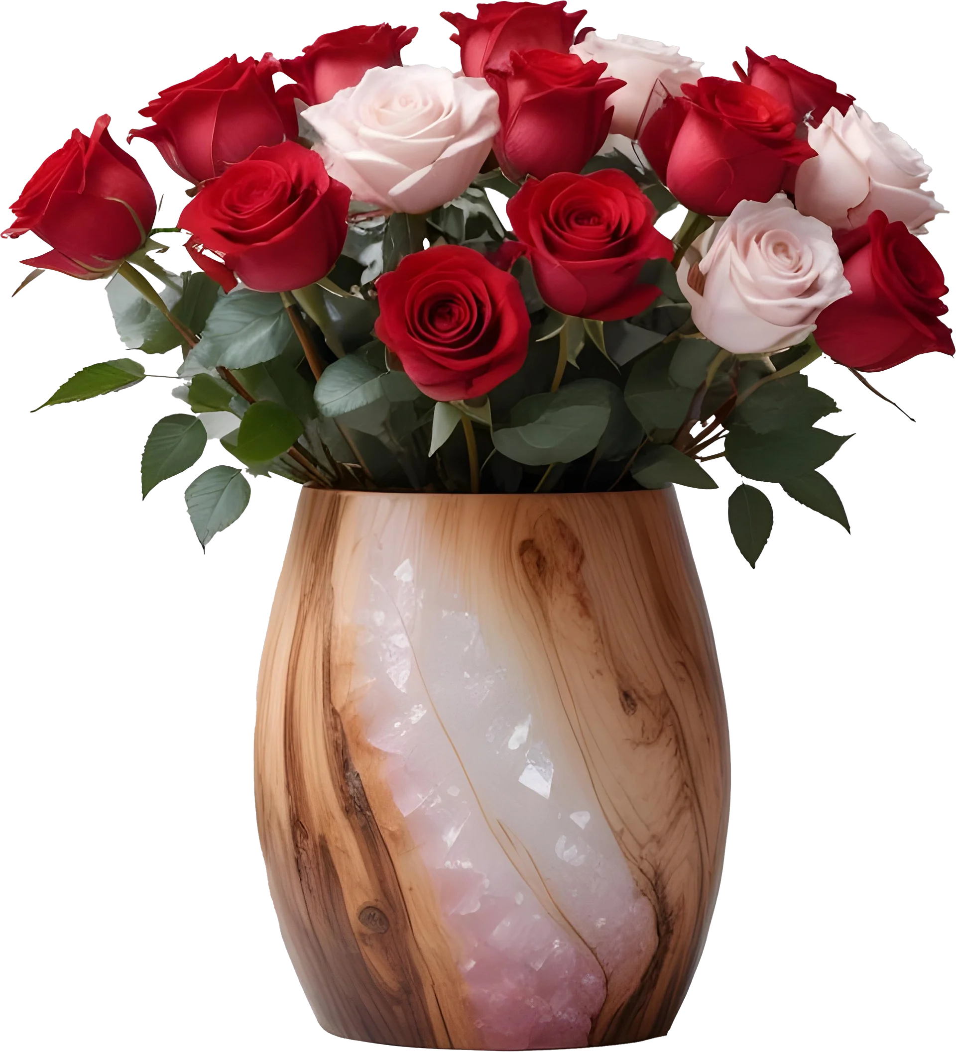 Romantic Rosewood Vase - PNG – Perfect for Valentine’s Day and Wedding Themes product image (1)