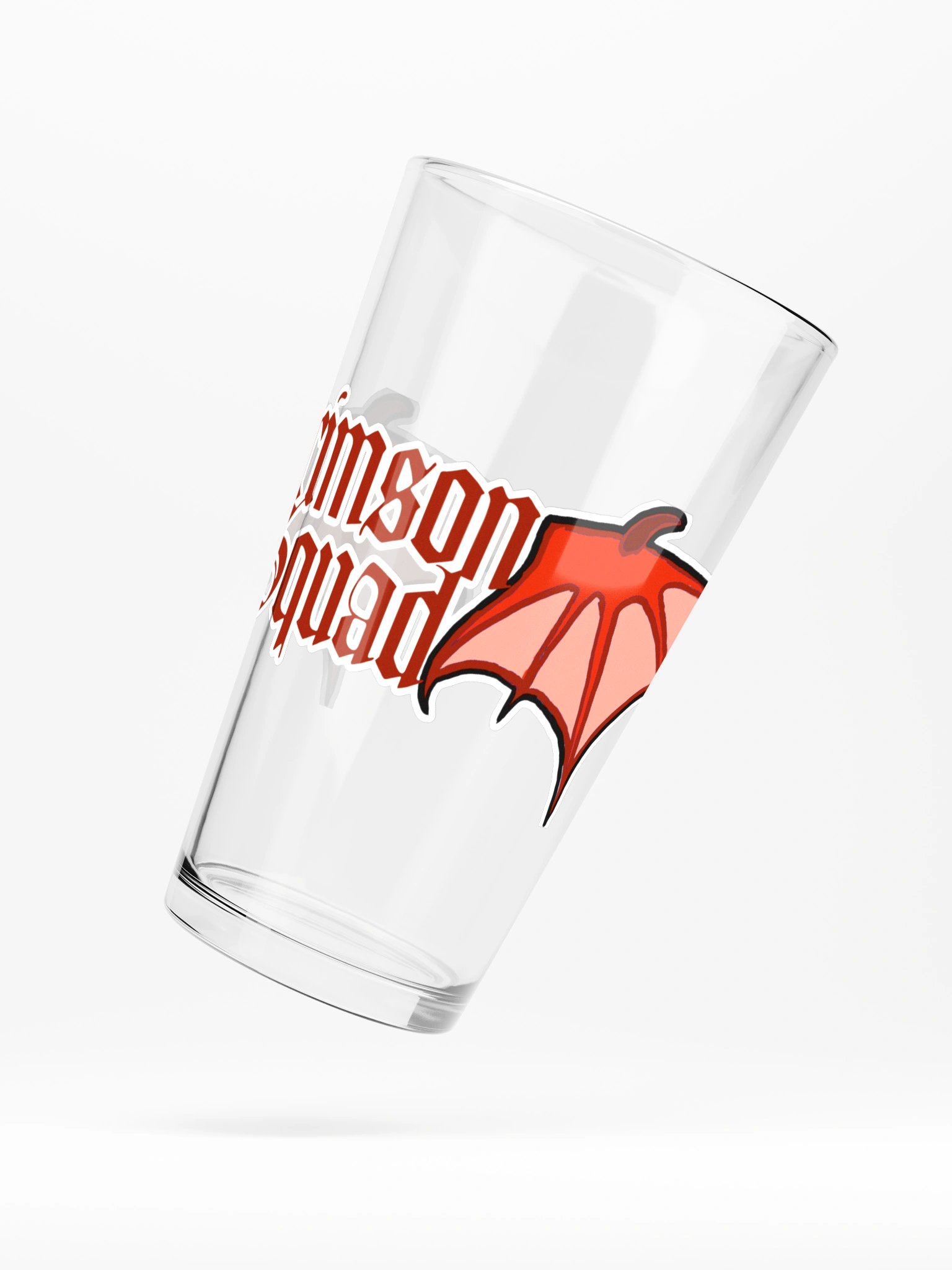 Cimson Squad Winged Logo Pint Glass product image (5)