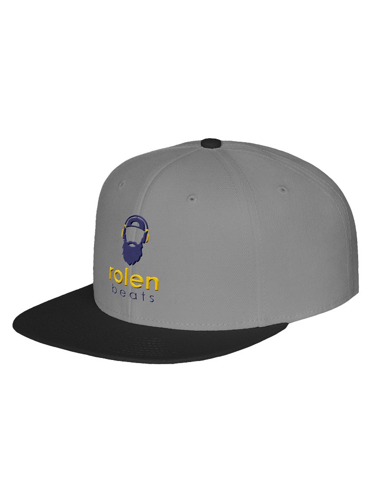 Flat Bill Rolen Beats Icon Script Hat – Navy/Yellow Vert Logo product image (2)