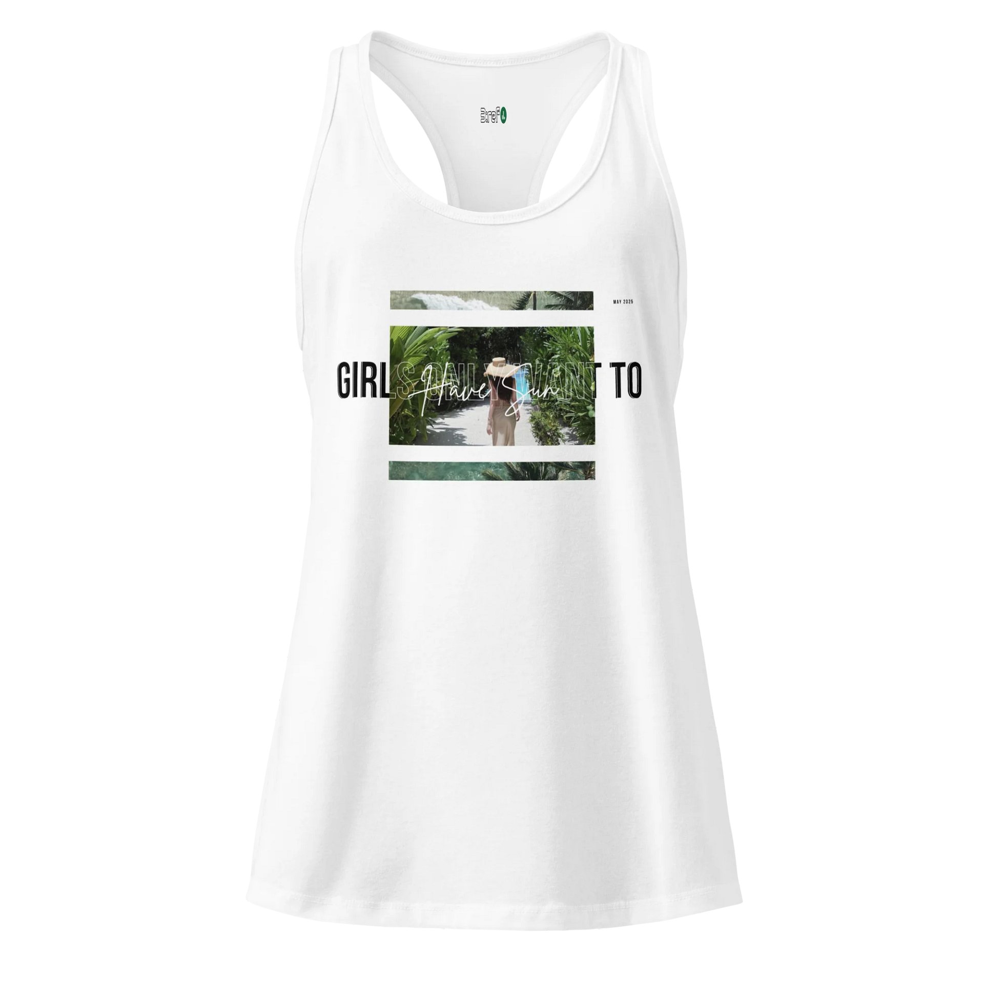 Girls Only Want to Have Sun Racerback Tank product image (1)