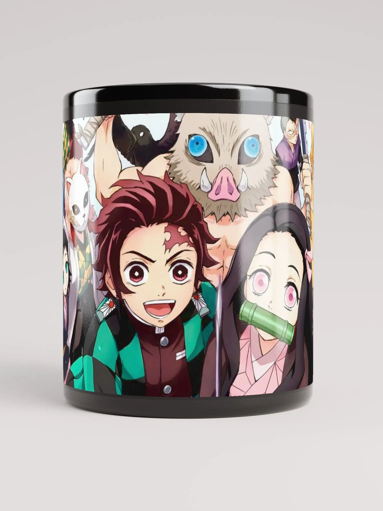 Demon Slayer Family Black Glossy Mug – Perfect for Fans and Collectors! product image (10)
