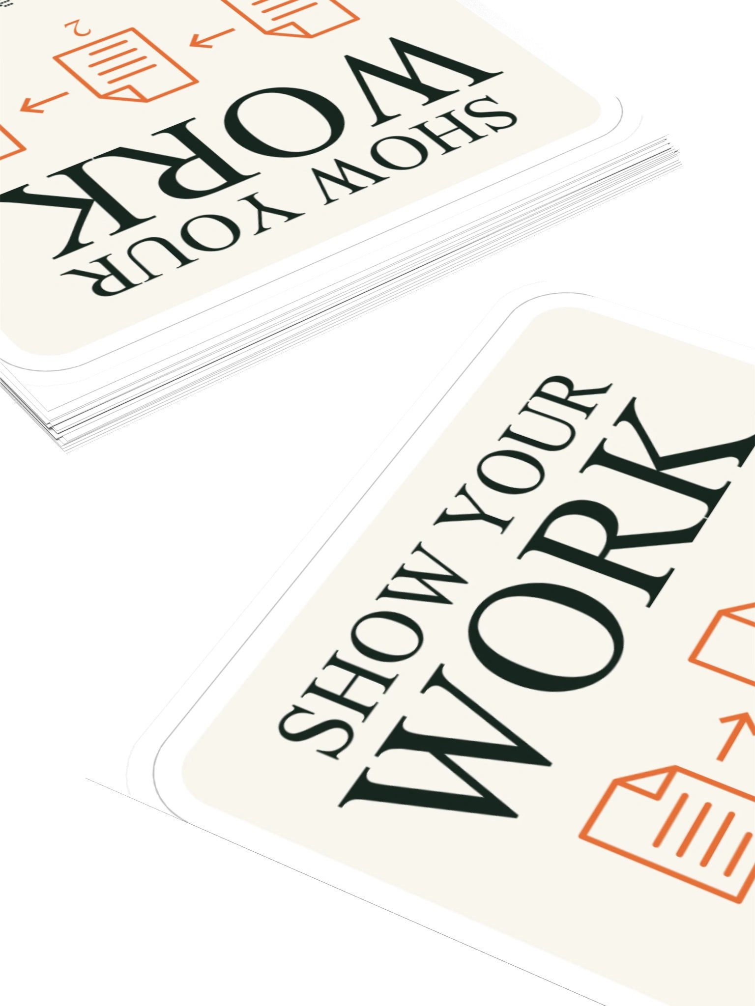 Show Your Work sticker product image (4)