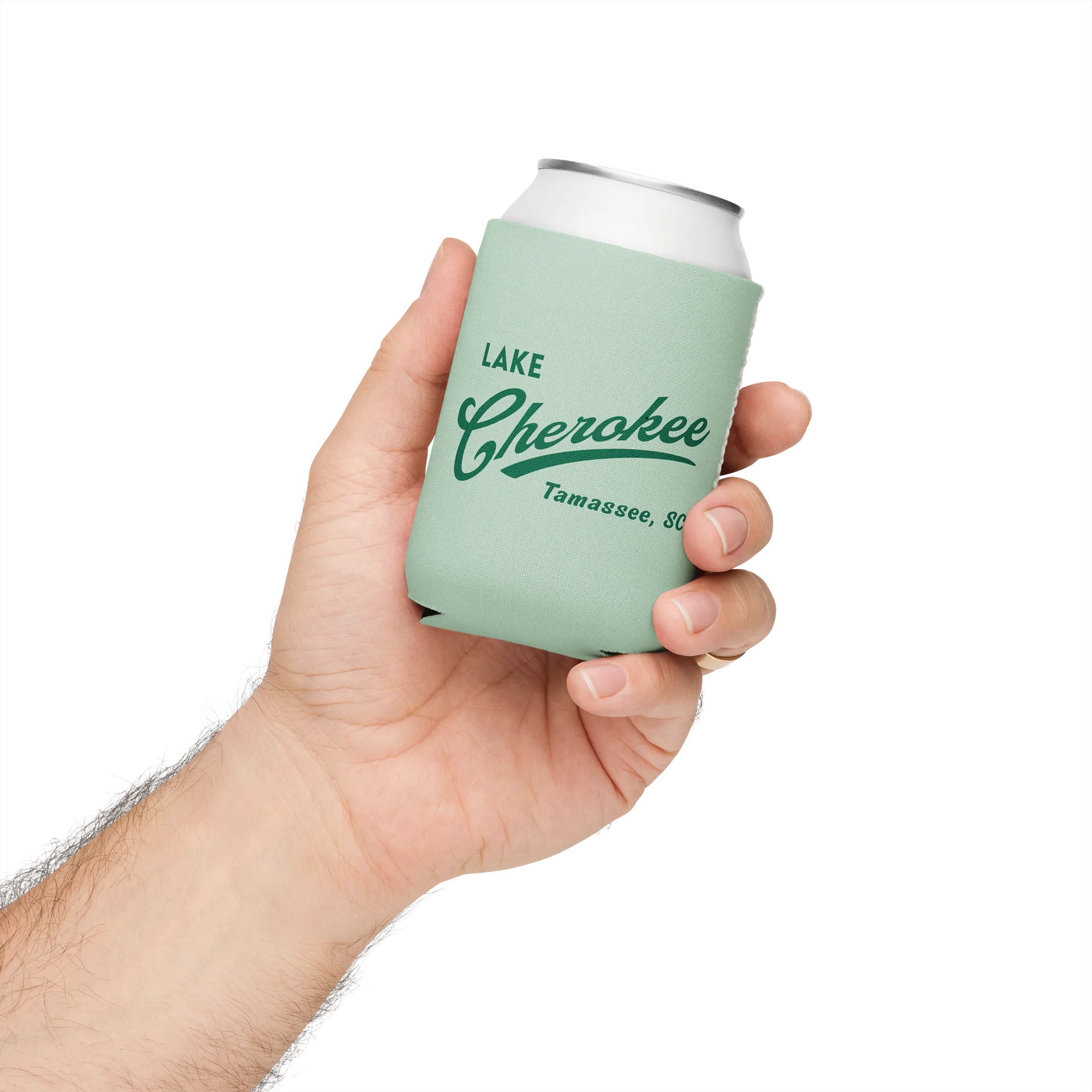 Lake Cherokee Koozie - Green Swoosh product image (4)