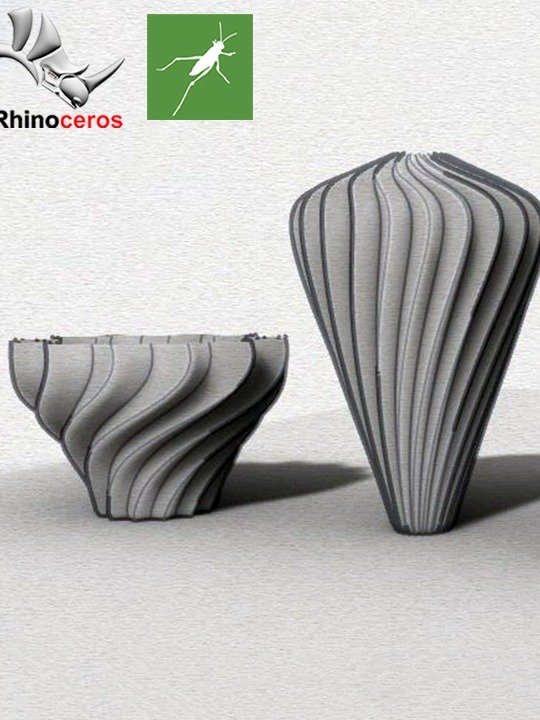 Vase Parametric Design Grasshopper Rhino Files Download product image (2)