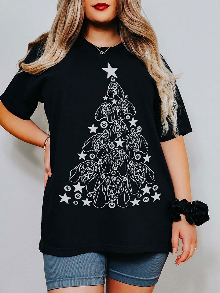 Basset Hound Christmas Tree T-Shirt product image (1)