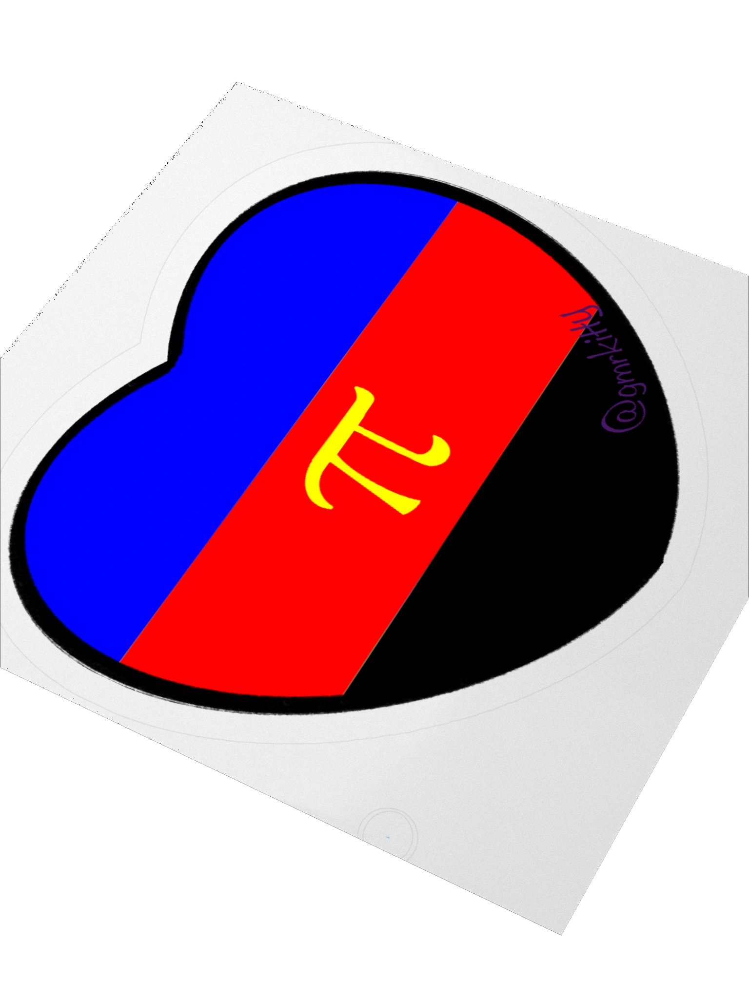 PolyA Pride Heart Sticker product image (7)
