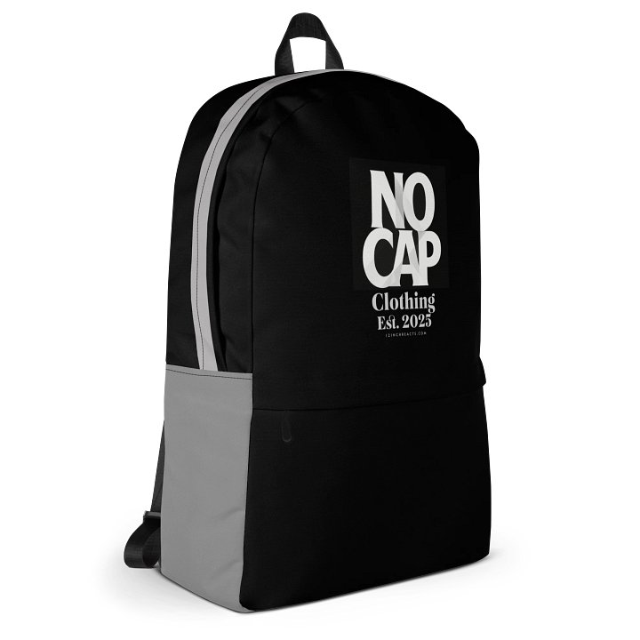 NO CAP | Core Identity Backpack – Black & Gray (Limited Edition) product image (1)
