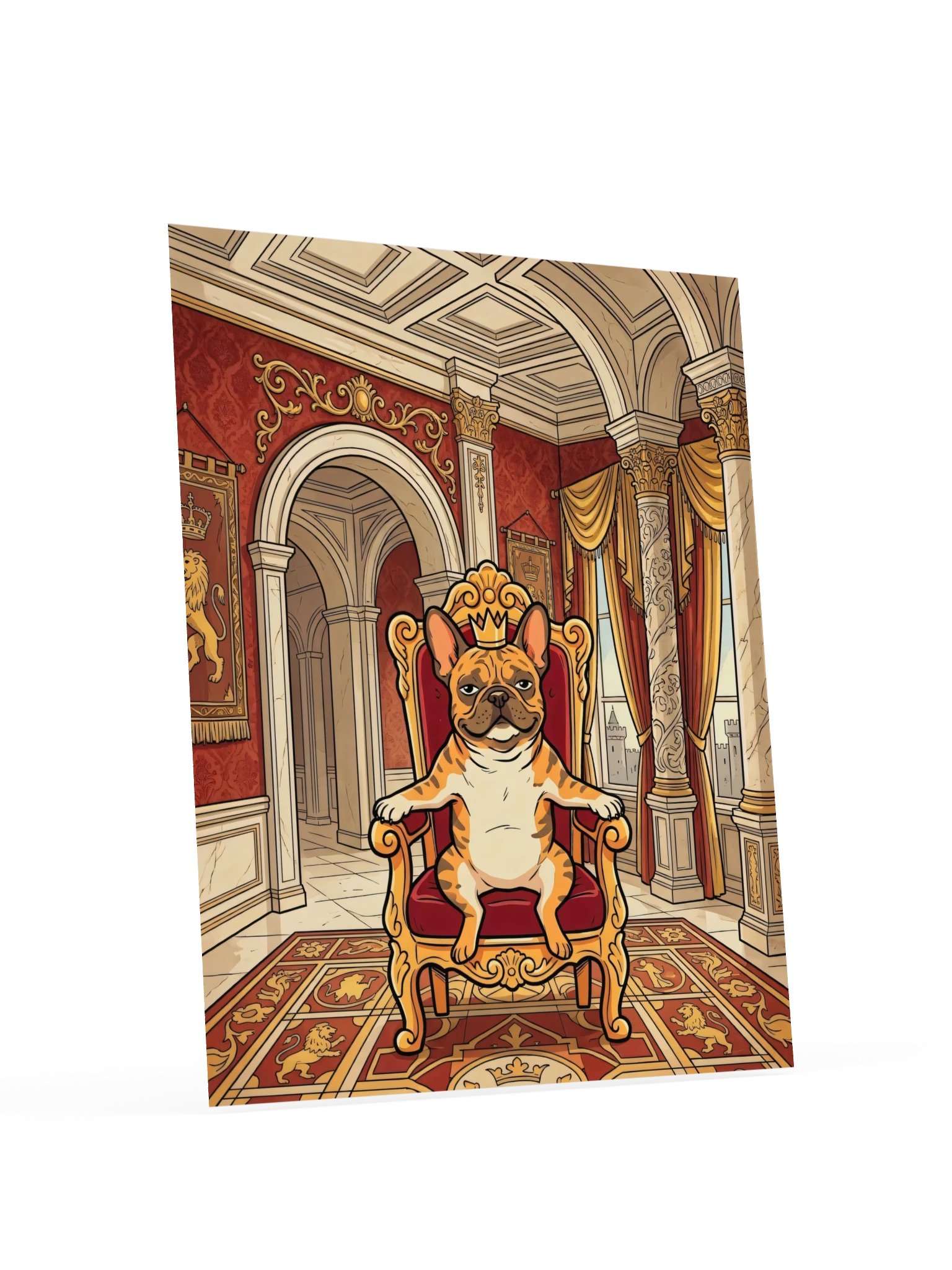 French Bulldog on the Throne Poster product image (18)