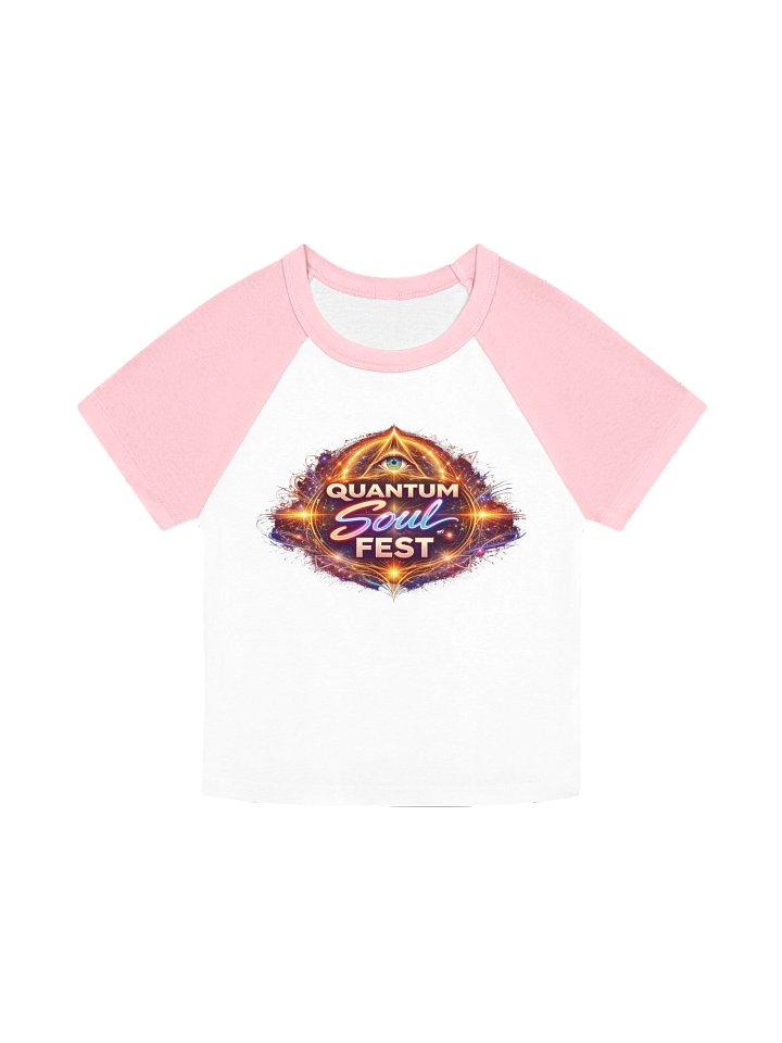 Quantum Soul Fest Women's Micro Rib Raglan Baby Tee product image (3)