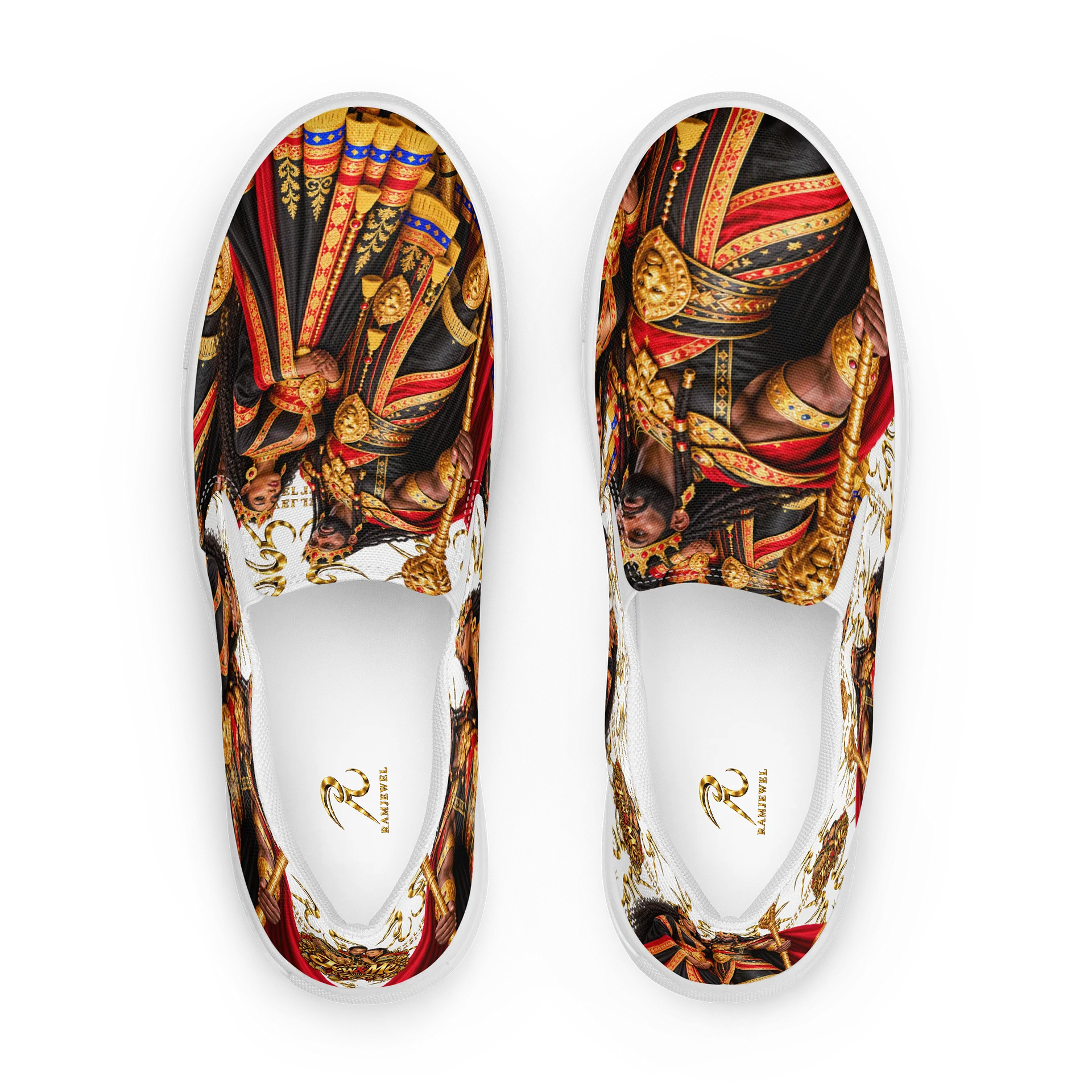 RamJewEL’s Royalty 2 Slip-On Canvas Shoes Design M1 product image (1)