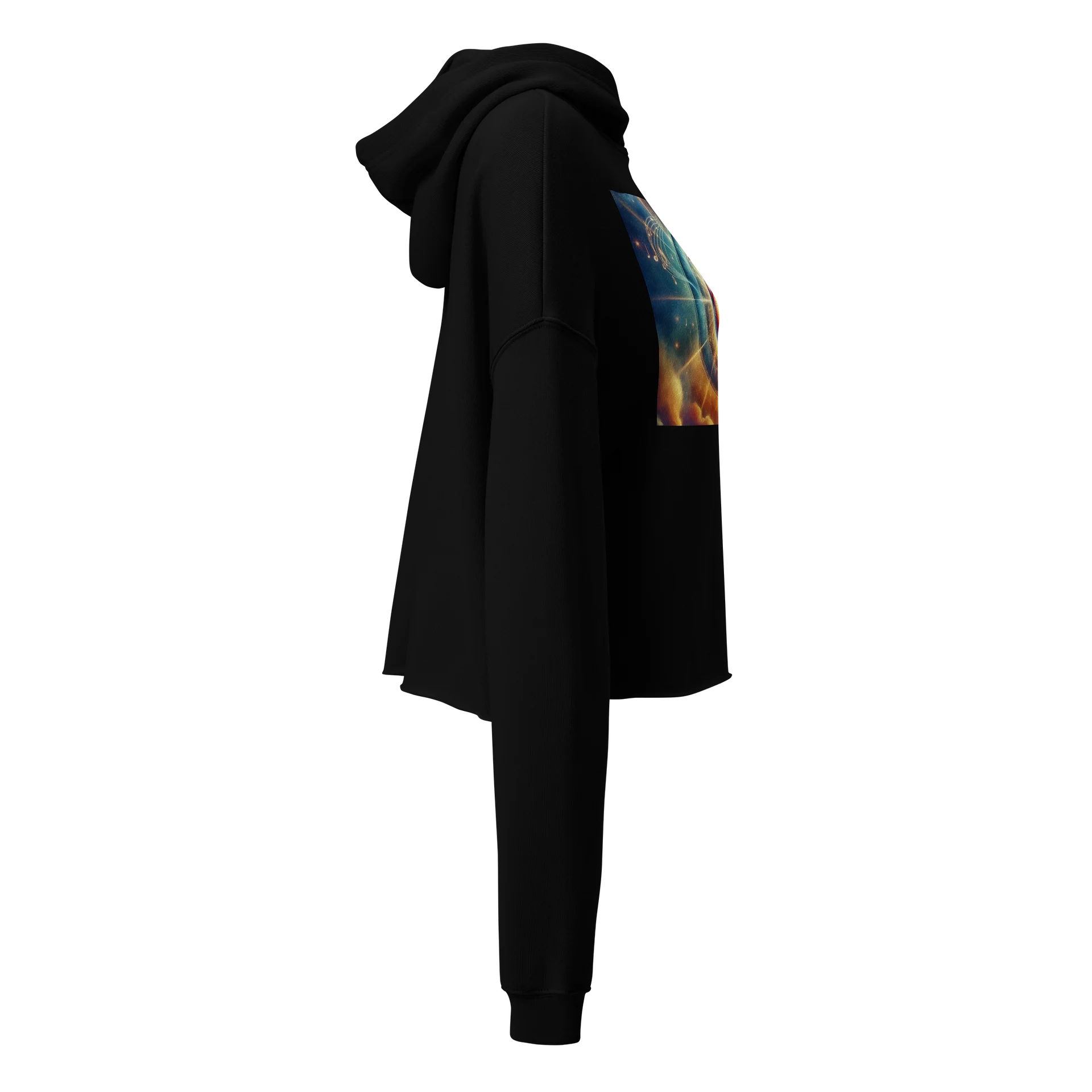 Celestial Heartbeat Crop Hoodie product image (3)