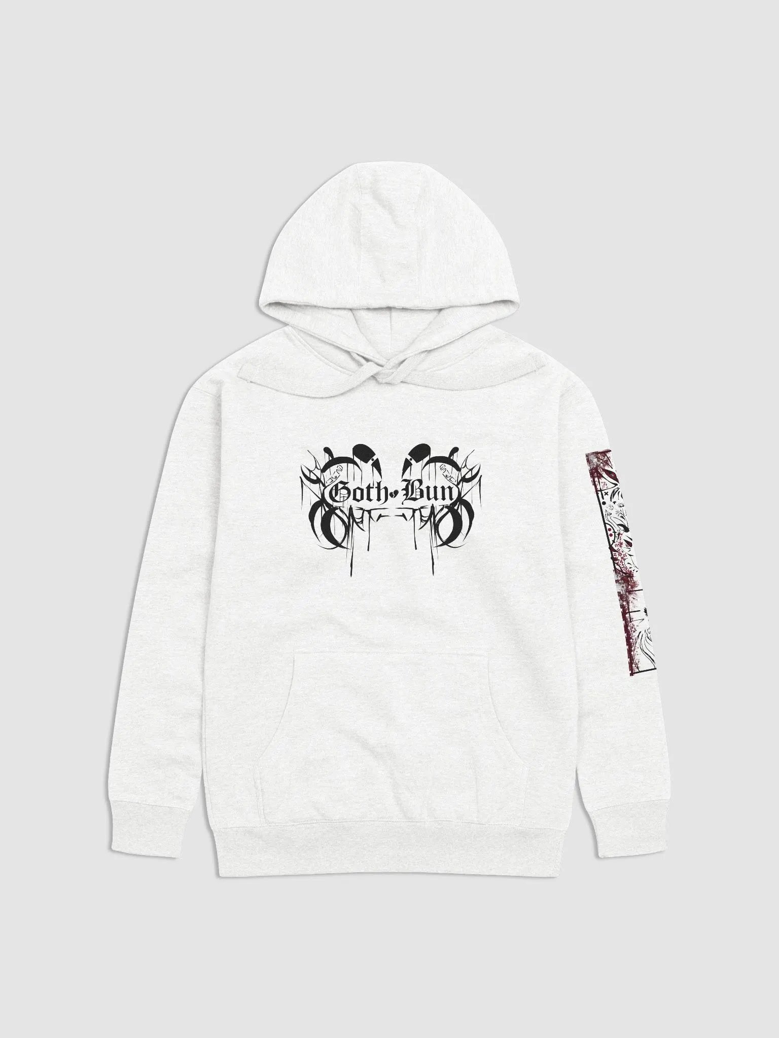 Hoshi B&W with red hoodie product image (1)