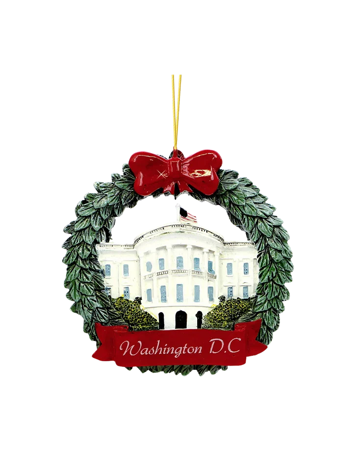 White House Wreath Ornament product image (1)