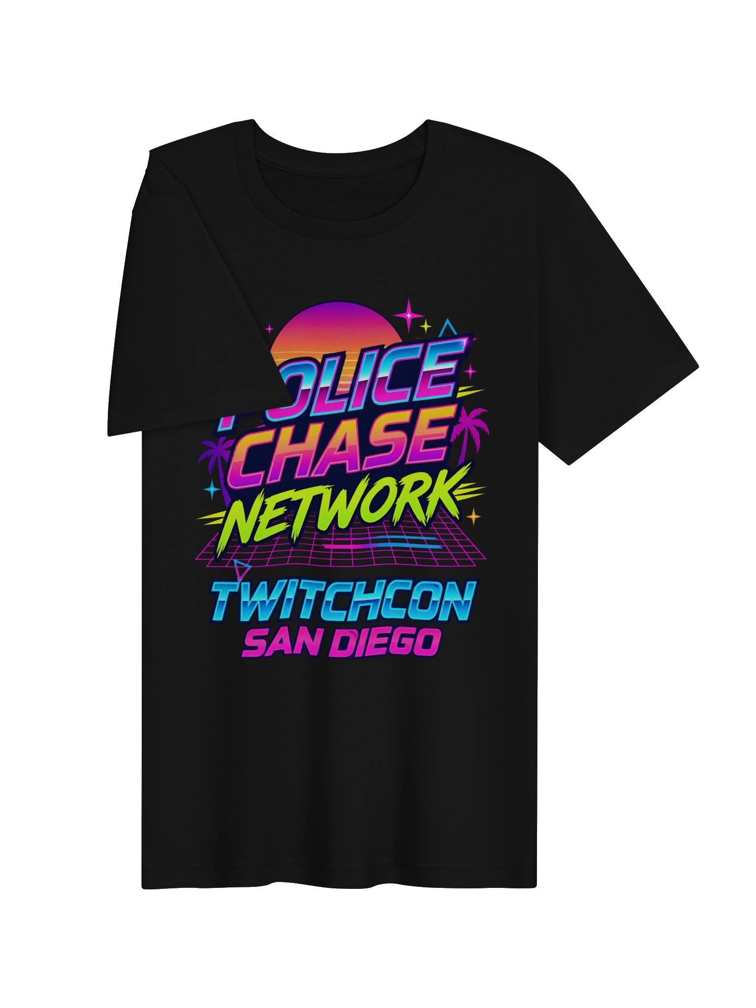 Police Chase Network TwitchCon Neon Retro Tee product image (8)