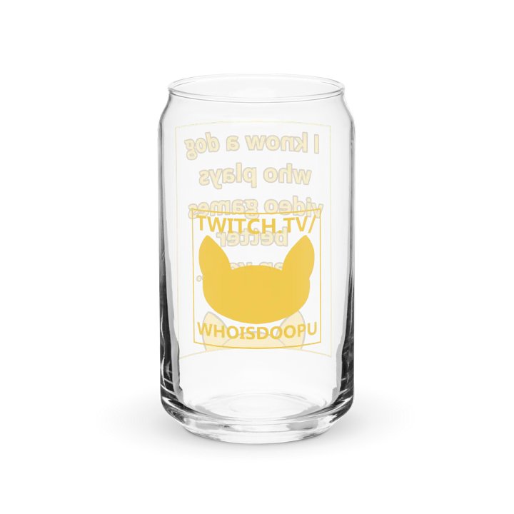 Doopsters - I know a Dog Gamer - Can-Shaped Glass product image (2)