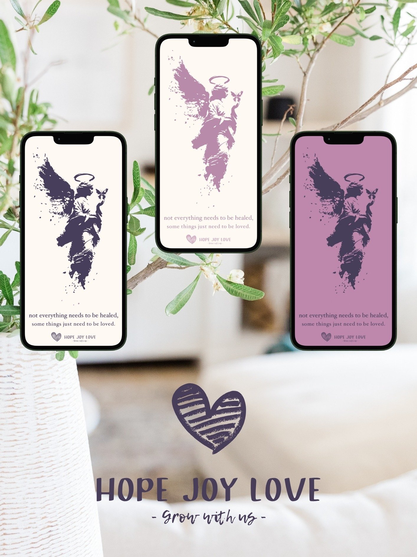 The Angel and the Butterfly Phone Wallpaper Bundle product image (4)