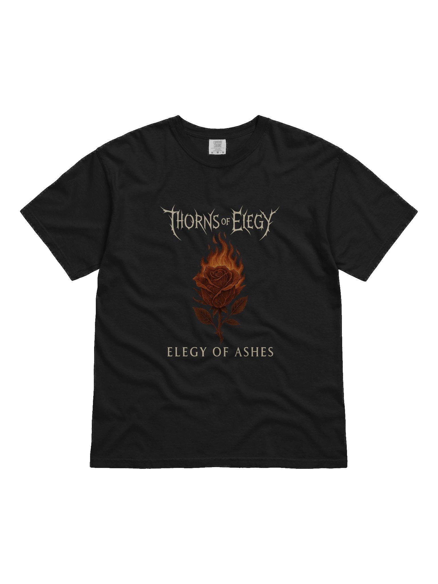 Thorns of Elegy – Elegy of Ashes Burning Rose Tee product image (1)