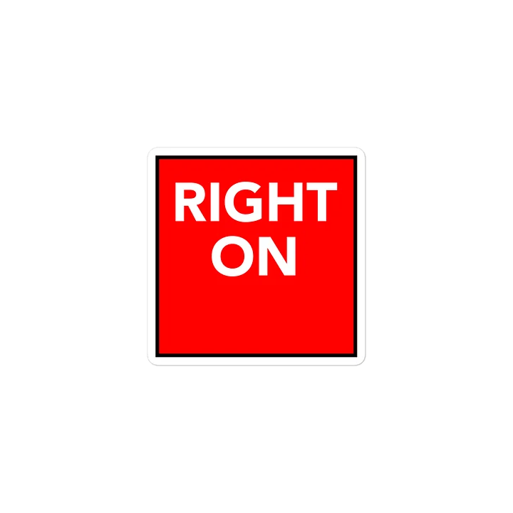 Right On Red Sticker product image (2)