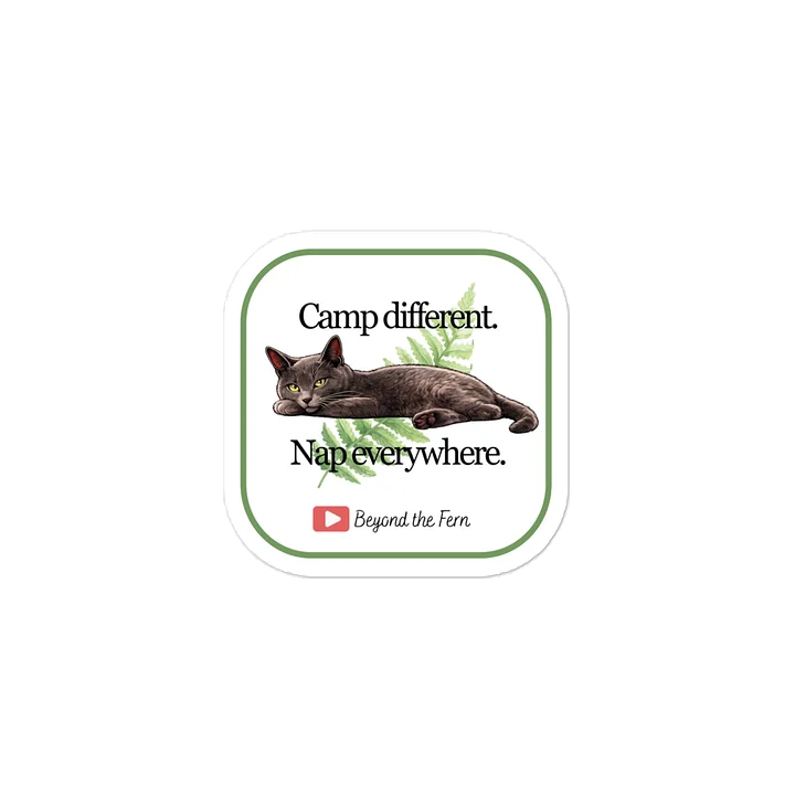 Camp Different. Nap everywhere. Sticker product image (2)